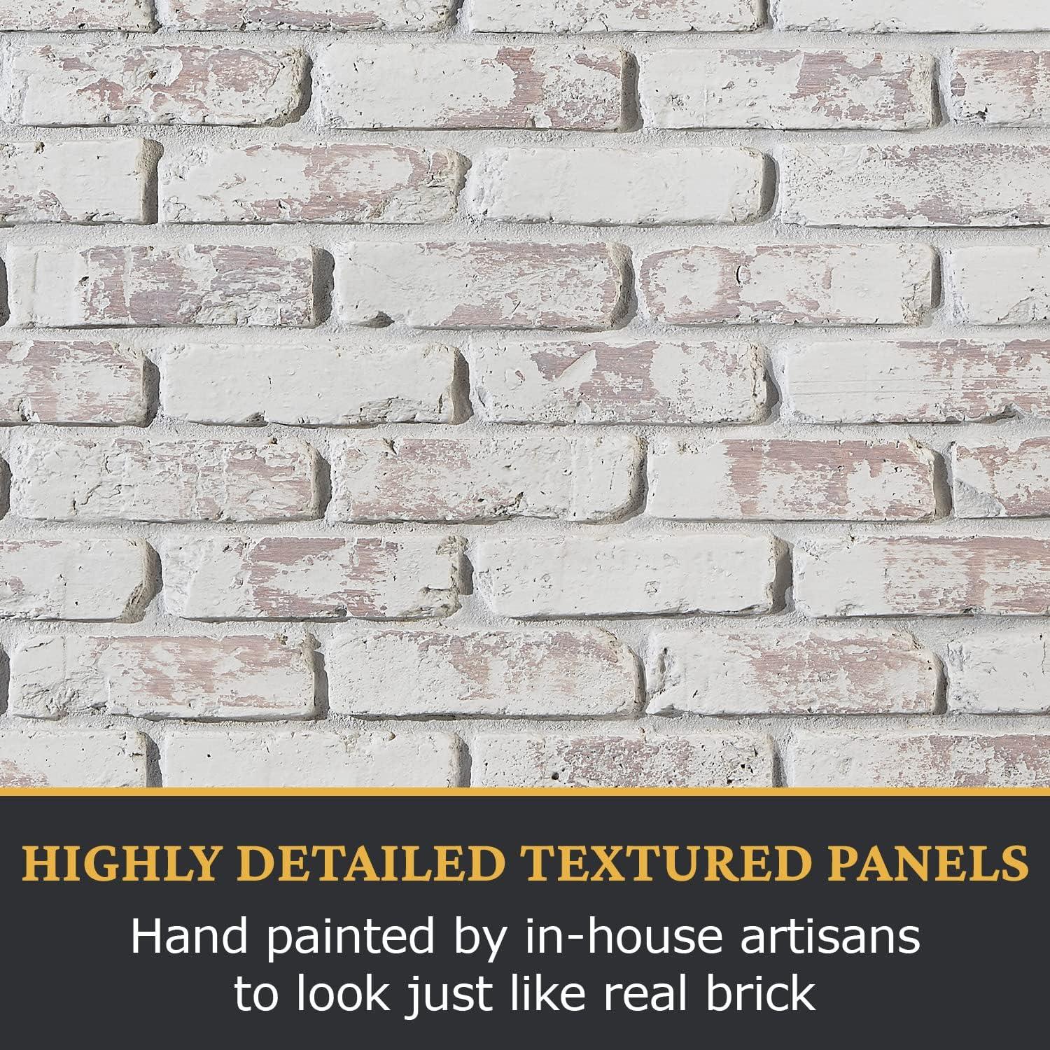 Chicago47.75" x 32.5" Faux Brick Wall Paneling