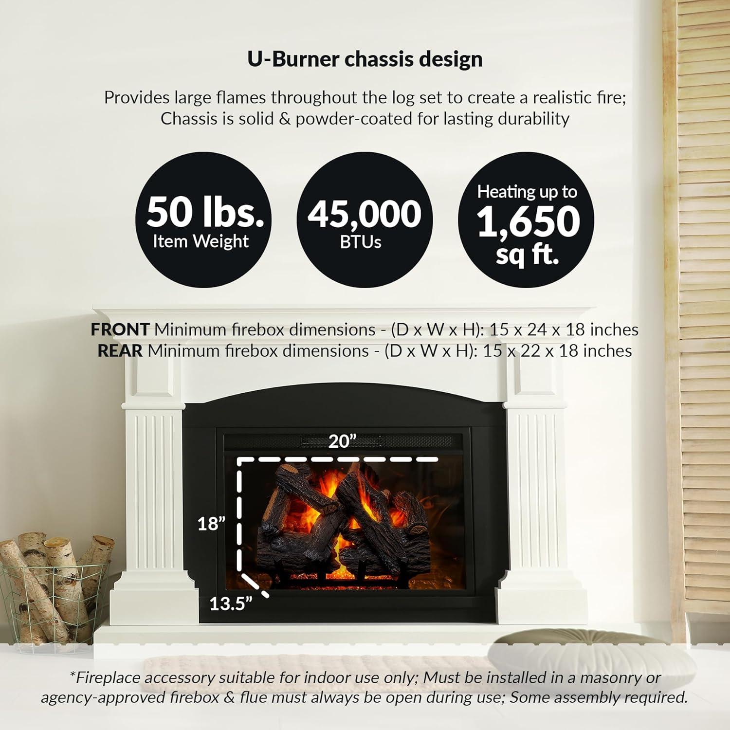 Duluth Forge Duluth Forge Vented Natural Gas Fireplace Log Set