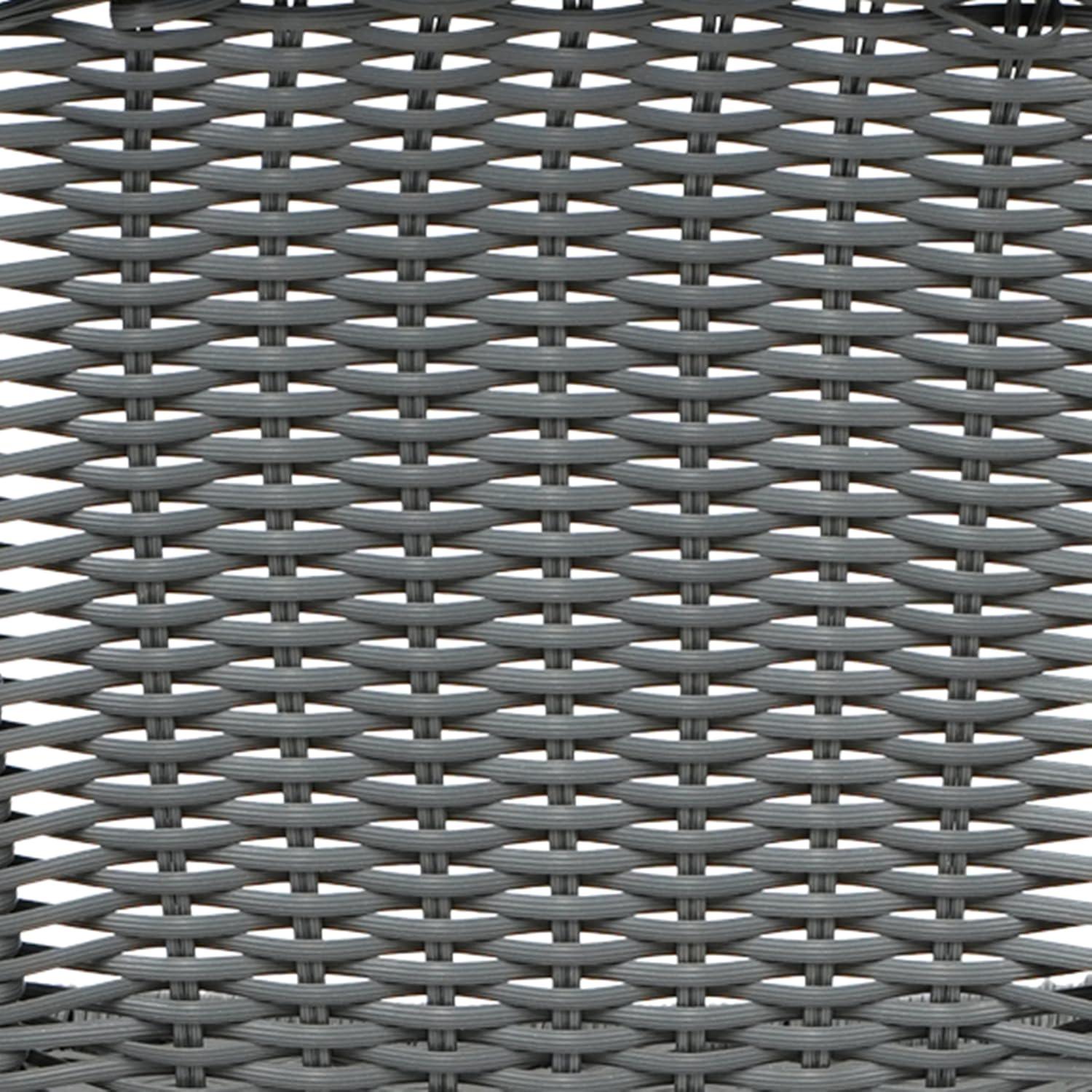 Flash Furniture Lila Commercial Indoor-Outdoor Rattan Restaurant Barstool with Aluminum Frame (Set of 2)