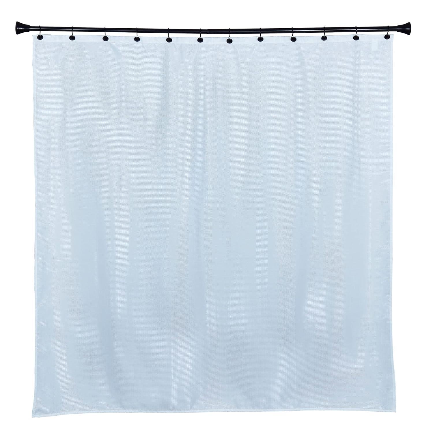 2.5'' Straight Tension Shower Curtain Rod & Hook Set