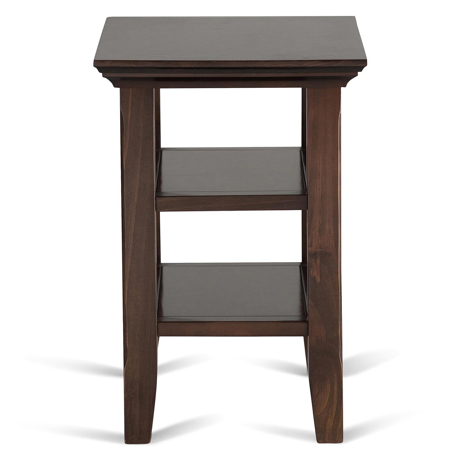 Lark Manor™ Solid Wood Transitional Table with Open Shelves
