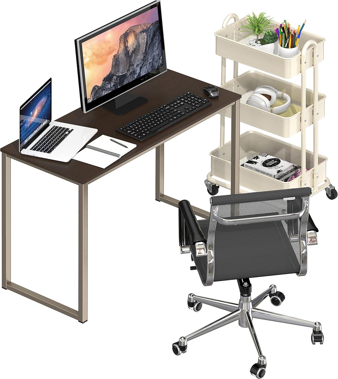 SHW Mission 32 inches office desk, Espresso