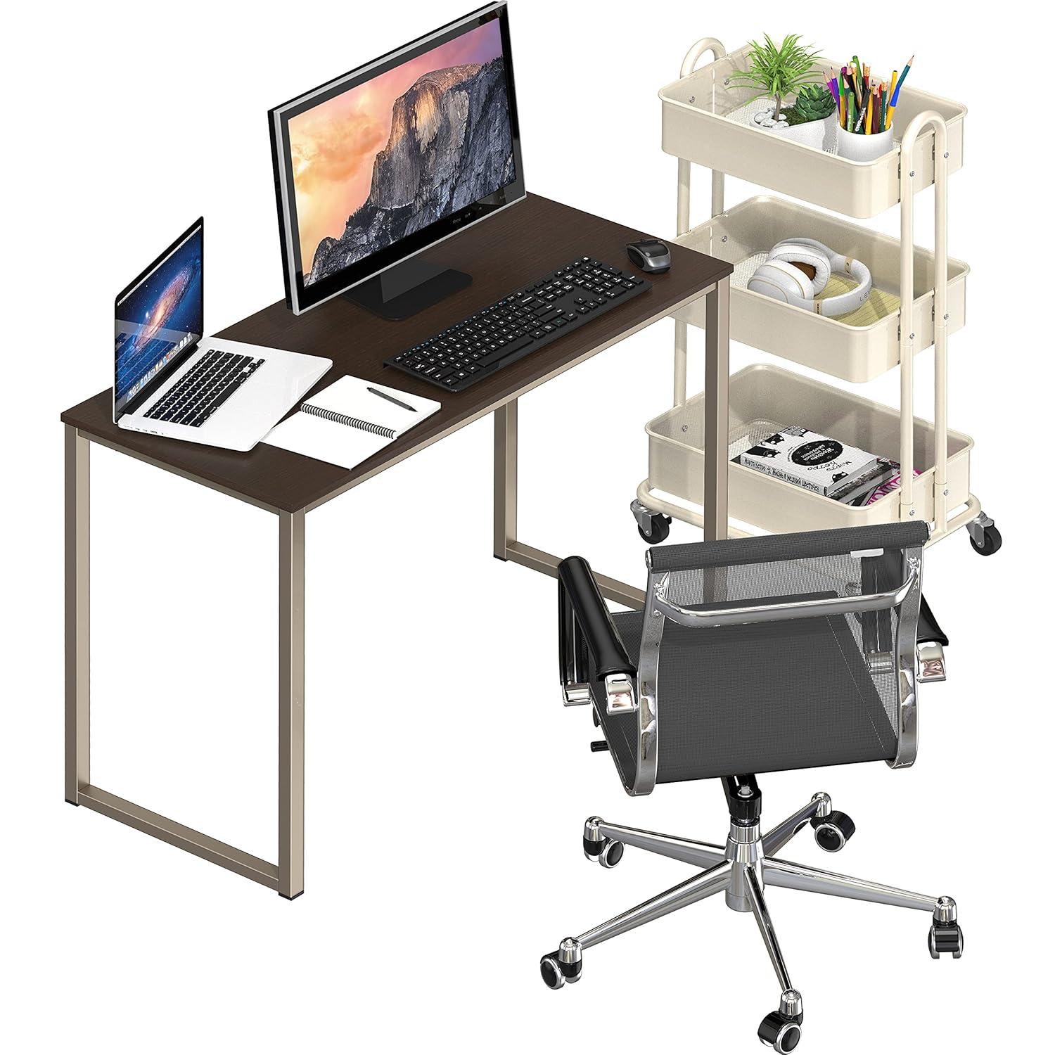 SHW Mission 32 inches office desk, Espresso