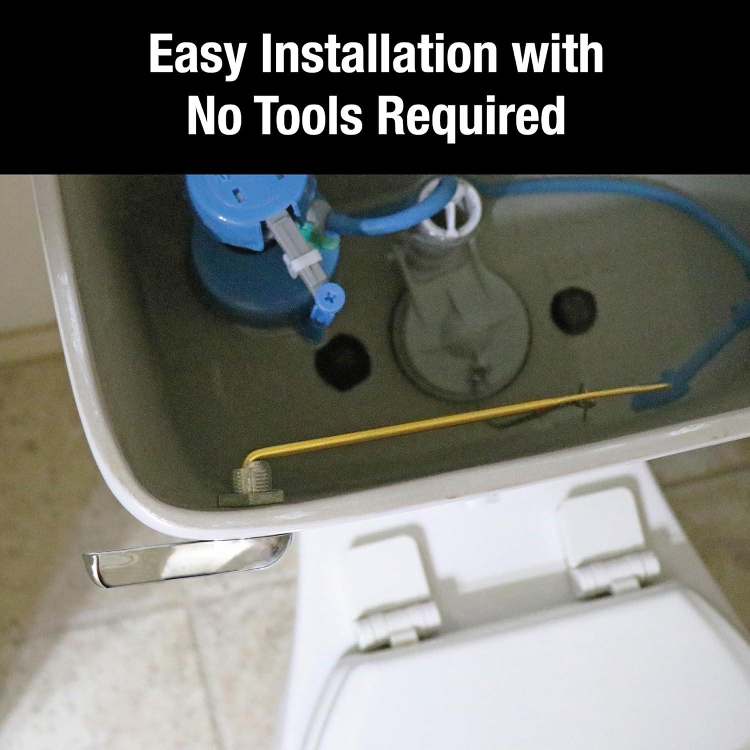 DANCO 8 inch Front Mount Toilet Handle Replacement, Chrome, 8 inch, 1-Pack (80806)