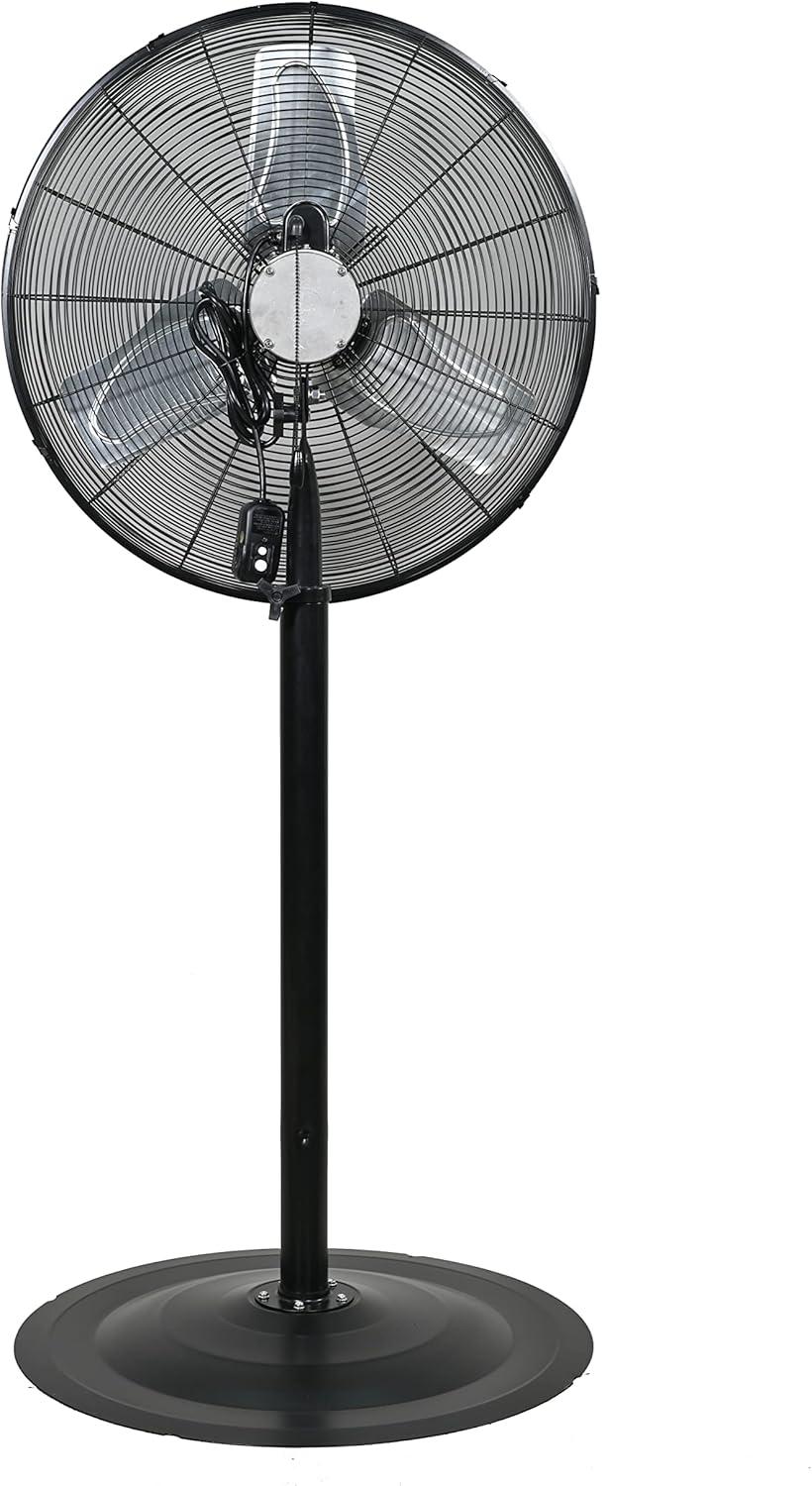 K Tool 77723 24" Waterproof Non-Oscillating Pedestal Fan