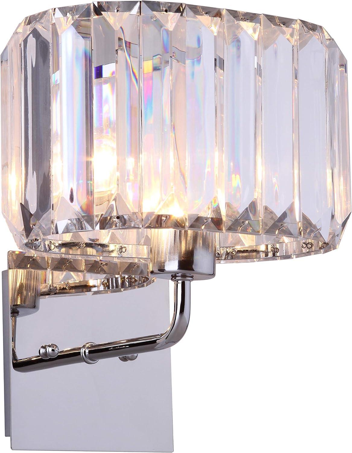 Athena Wall Lamp (Set of 2) - LIT4485 - Chrome - Safavieh