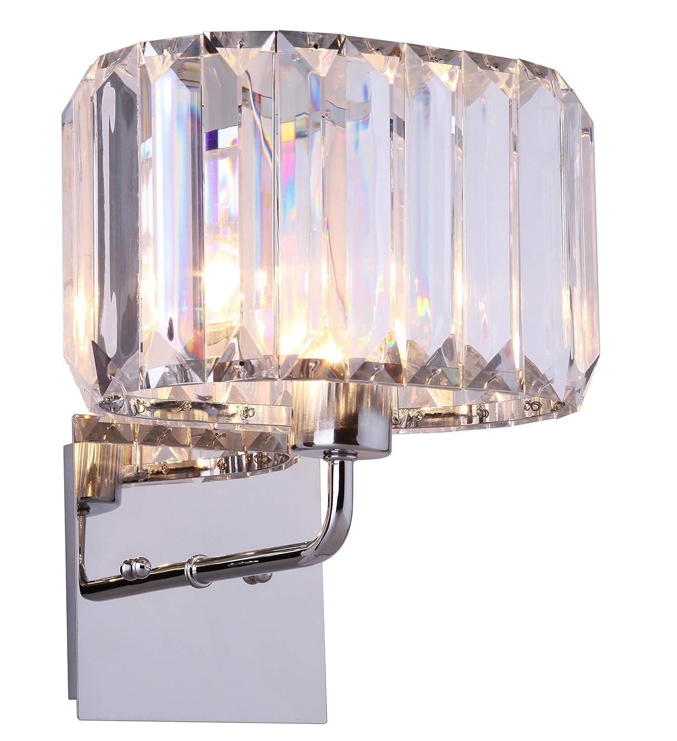 Athena Wall Lamp (Set of 2) - LIT4485 - Chrome - Safavieh