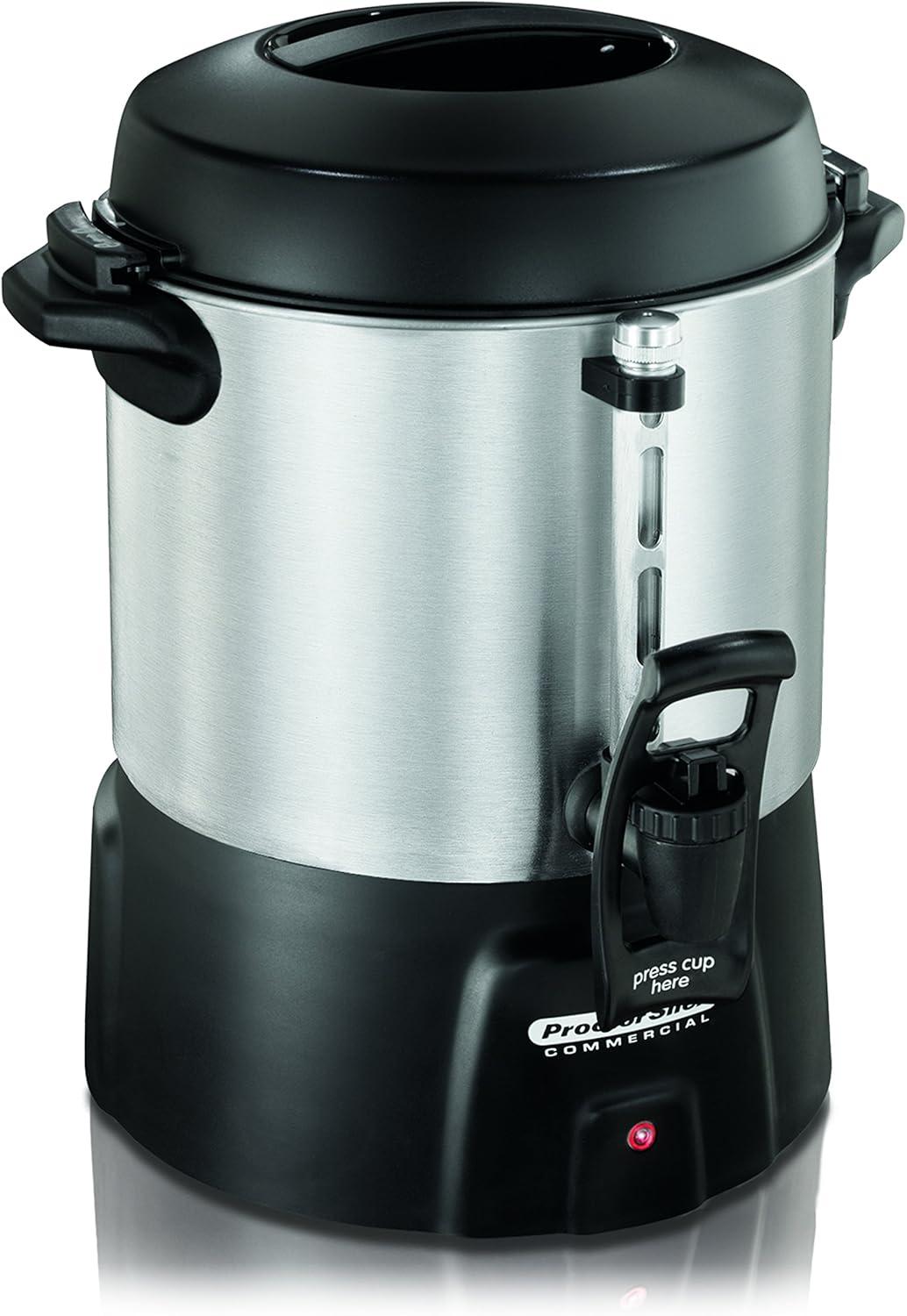 Proctor Silex Commercial 40 Cup Coffee Urn, 120V, Aluminum, 45040R