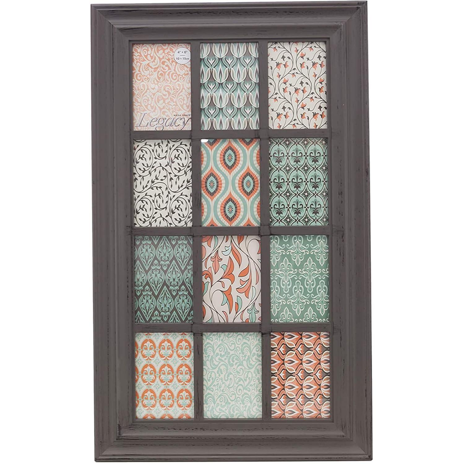 KG Collage Frame, Grey, Holds 12 4x6”