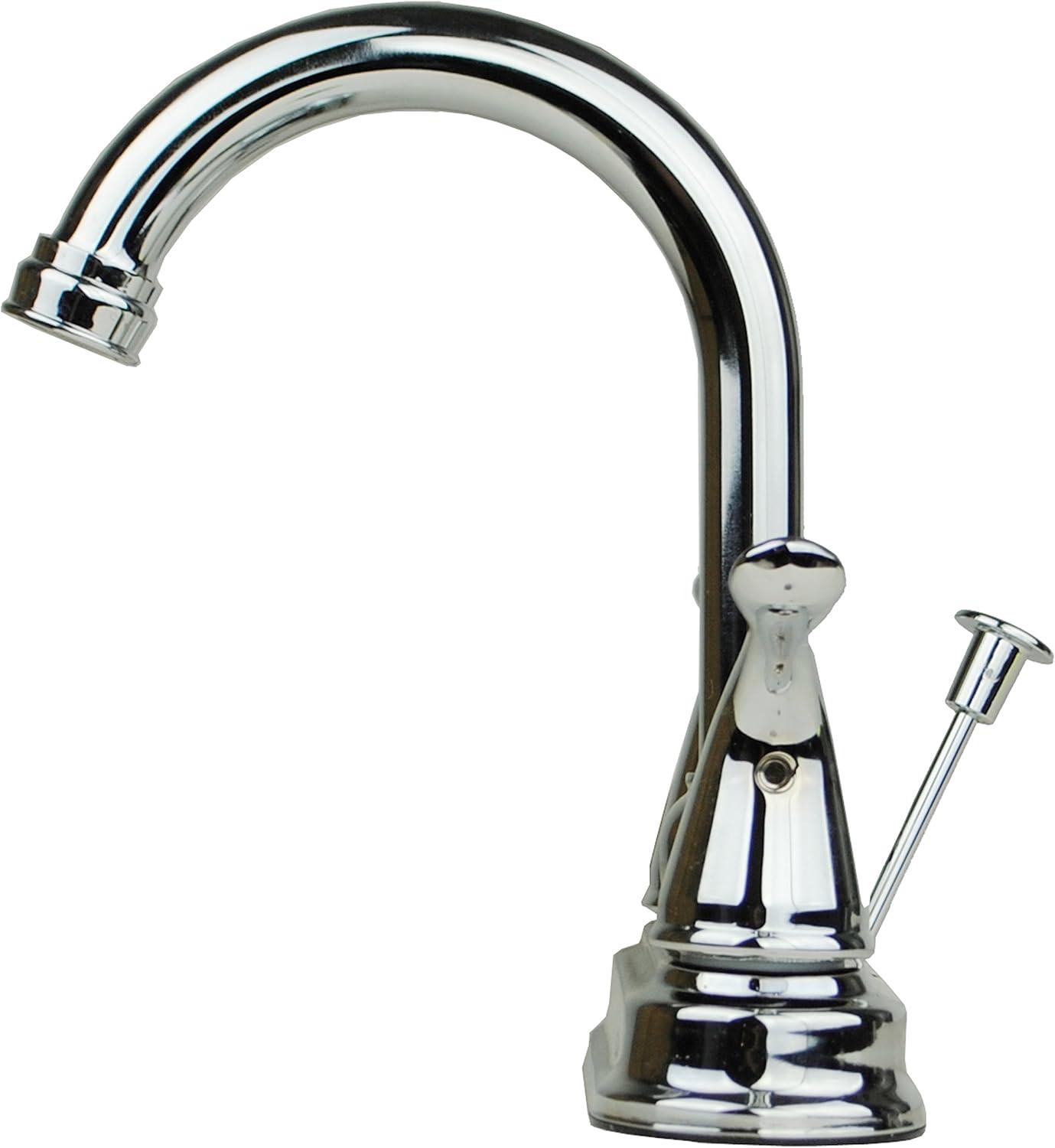 Two Handle Centerset Lavatory Faucet with Drain Assembly