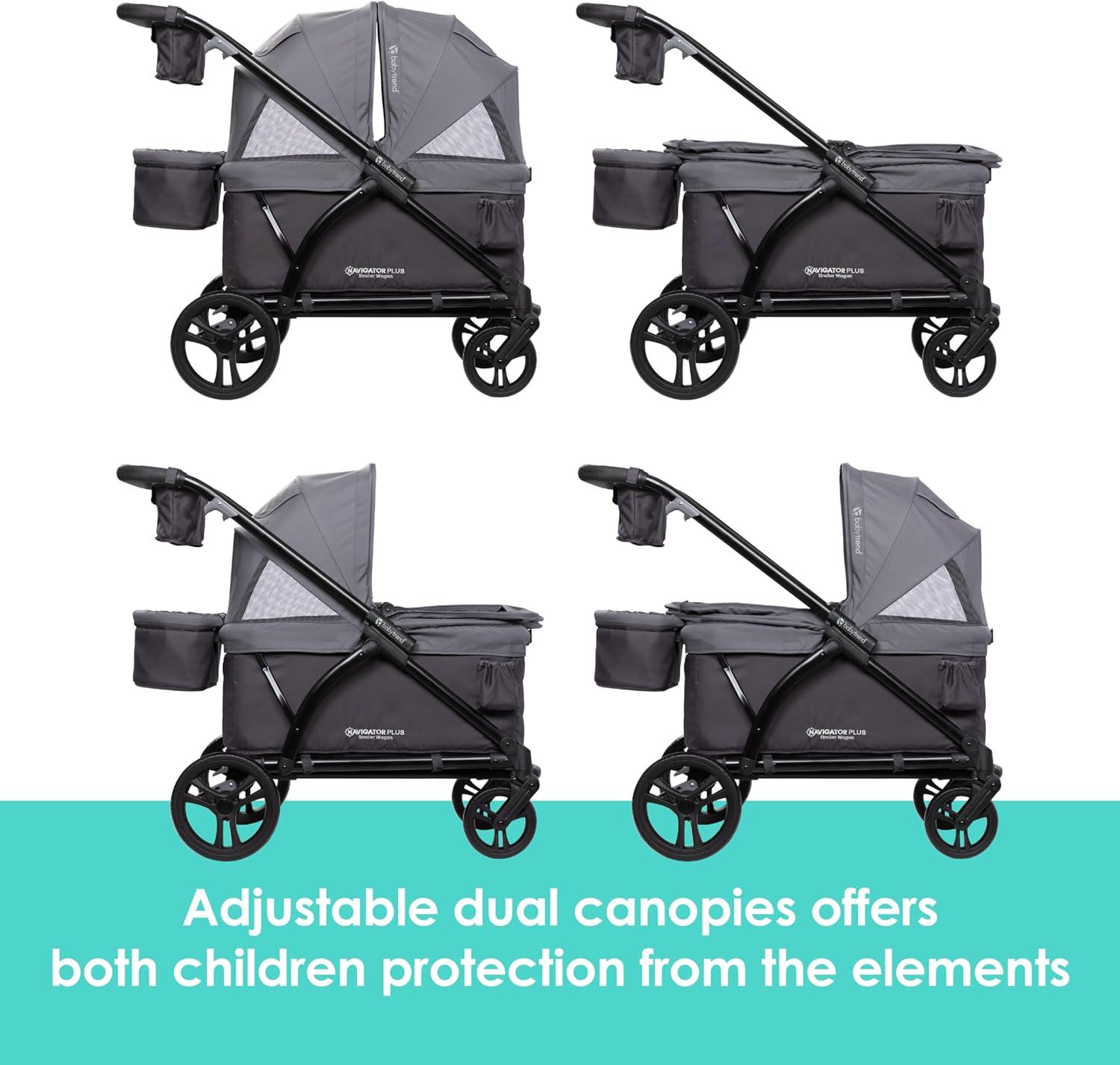 Baby Trend Navigator PLUS 2-in-1 Stroller Wagon - Dash Plum