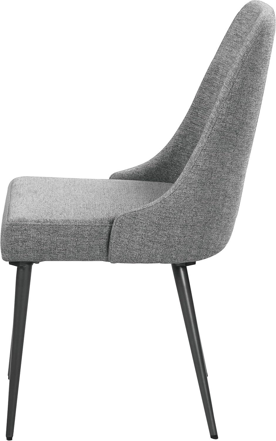 Alan Upholstered Dining Chairs Grey (Set Of 2)