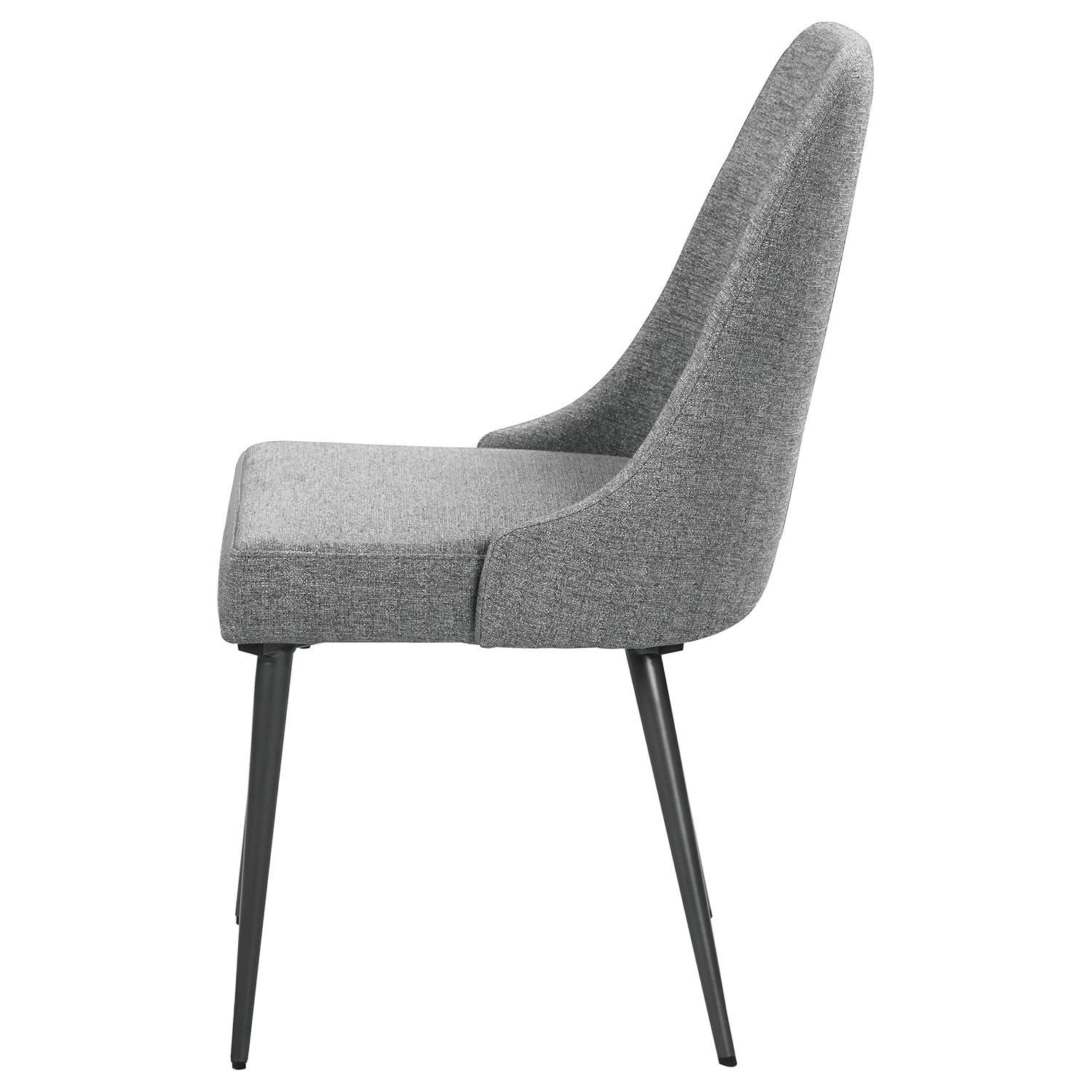 Bridlington Upholstered Dining Chairs Grey (Set Of 2)