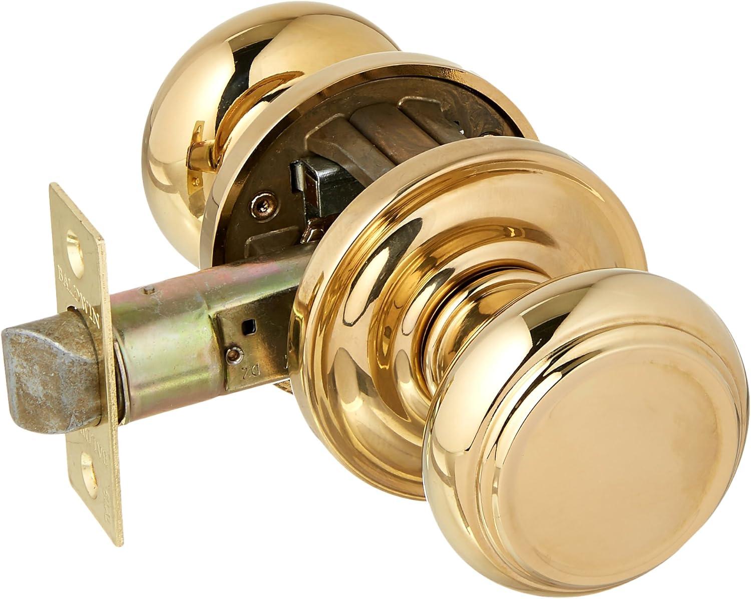 Traditional Passage Door Knob with Traditional Round Rose