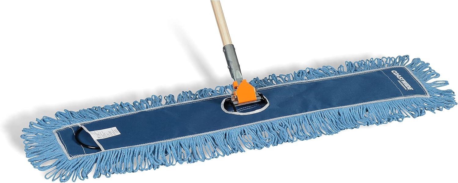 COASTWIDE Looped-End Dust Mop Head Cotton 36" x 5" Blue CW56760