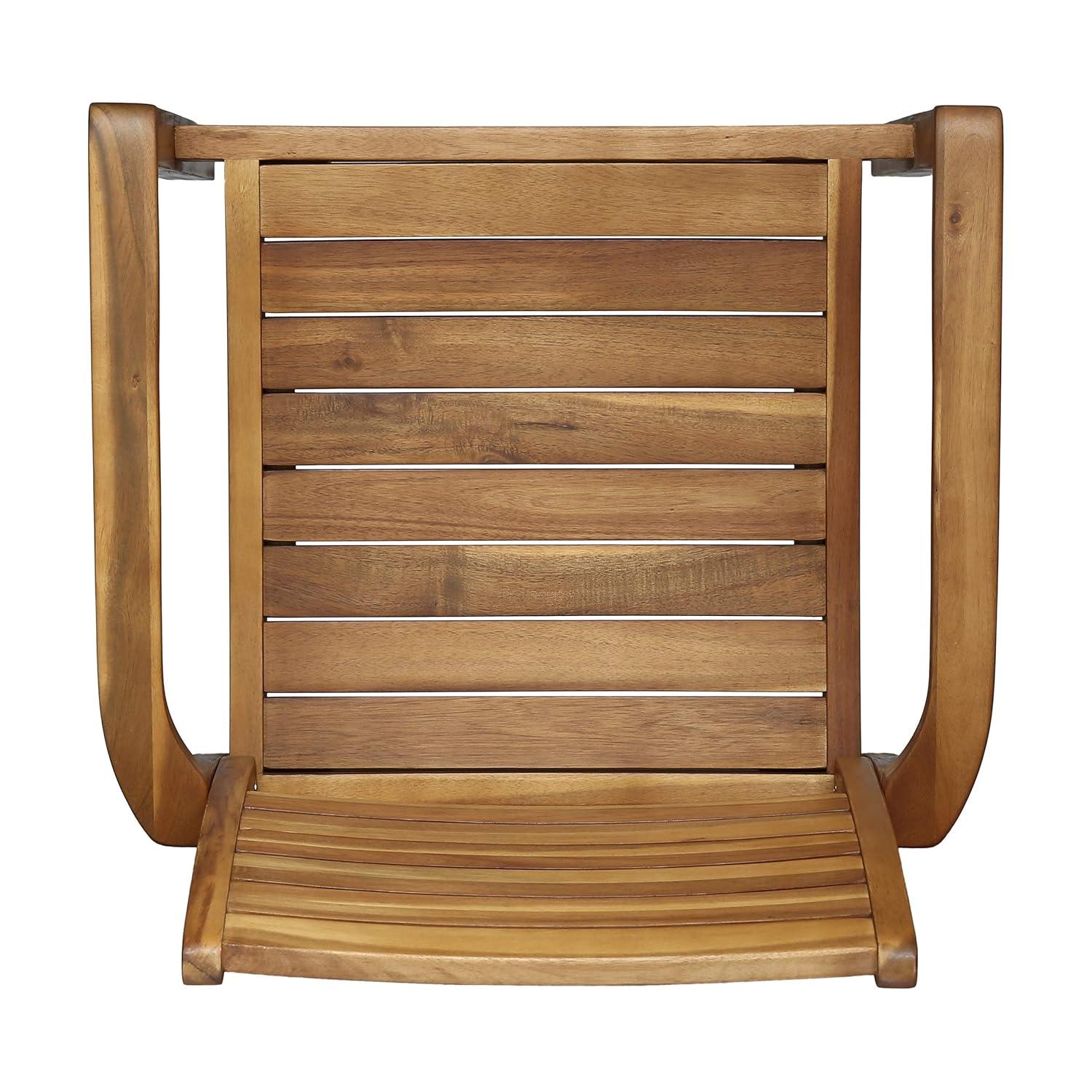 Lark Manor™ Acacia Wood Outdoor Dining Chairs [Set Of 2]