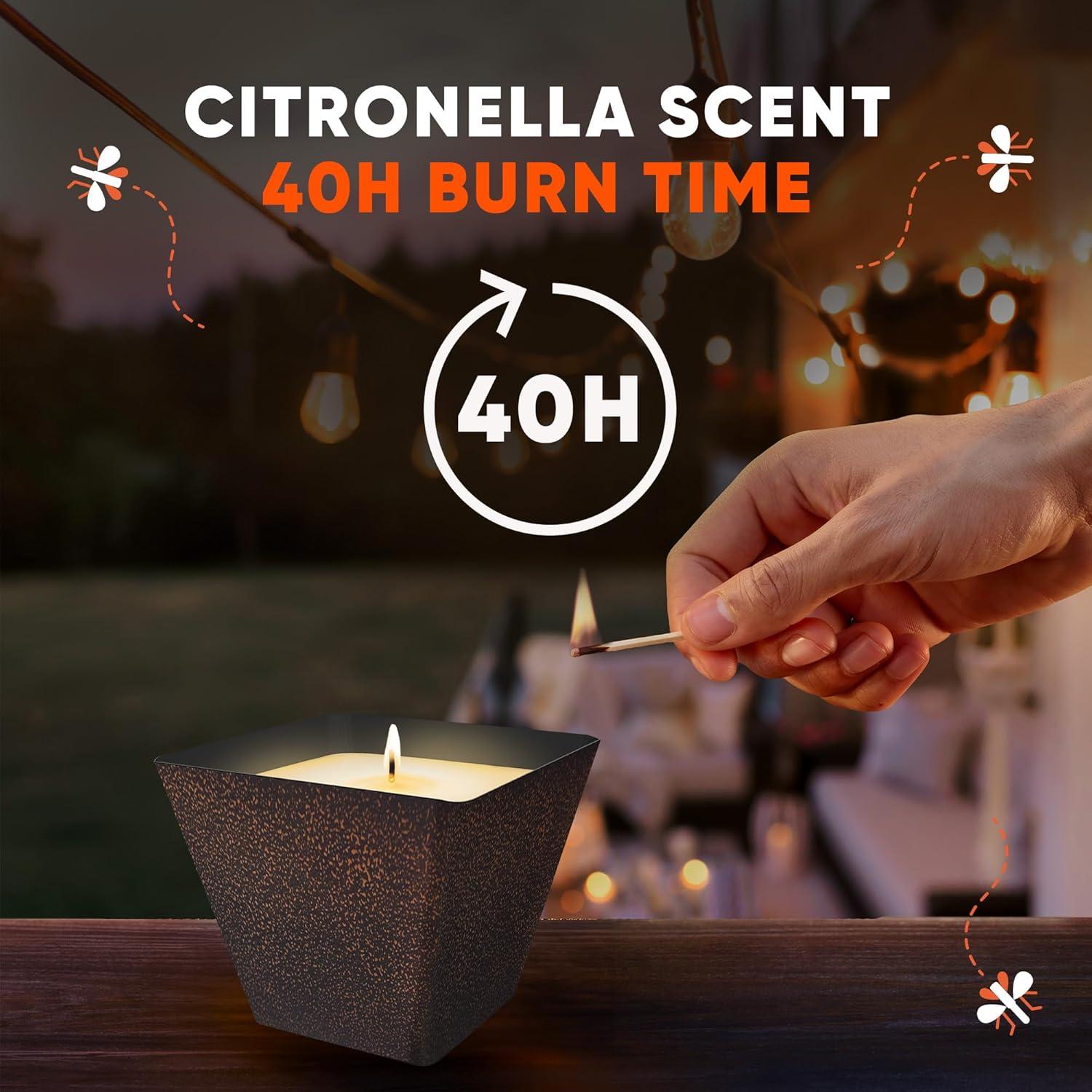 OFF! 18oz Citronella Candle Outdoor Bug Deterrent Mosquito Candle - 18oz