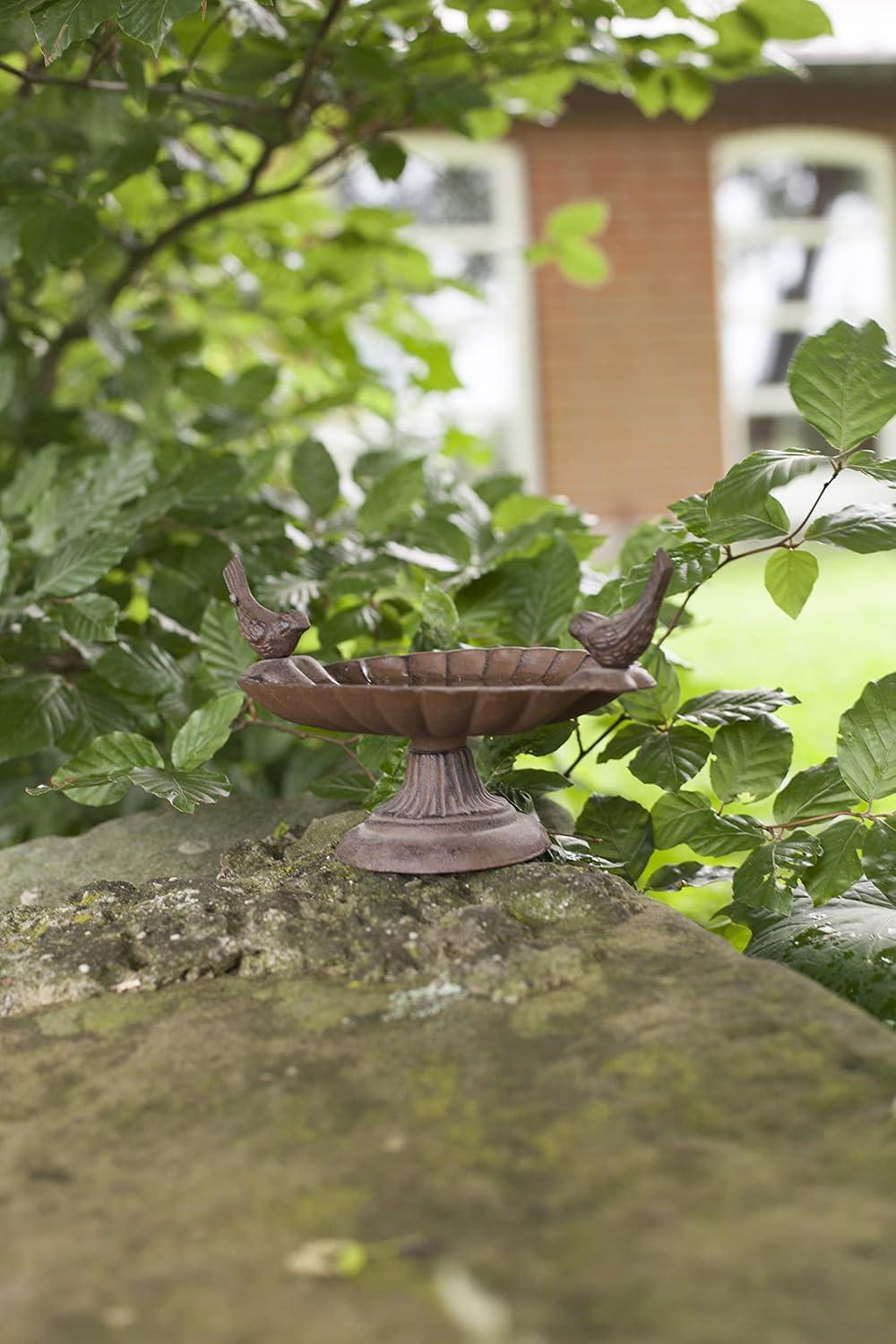 Esschert Design FB162 Cast Iron Pedestal Birdbath