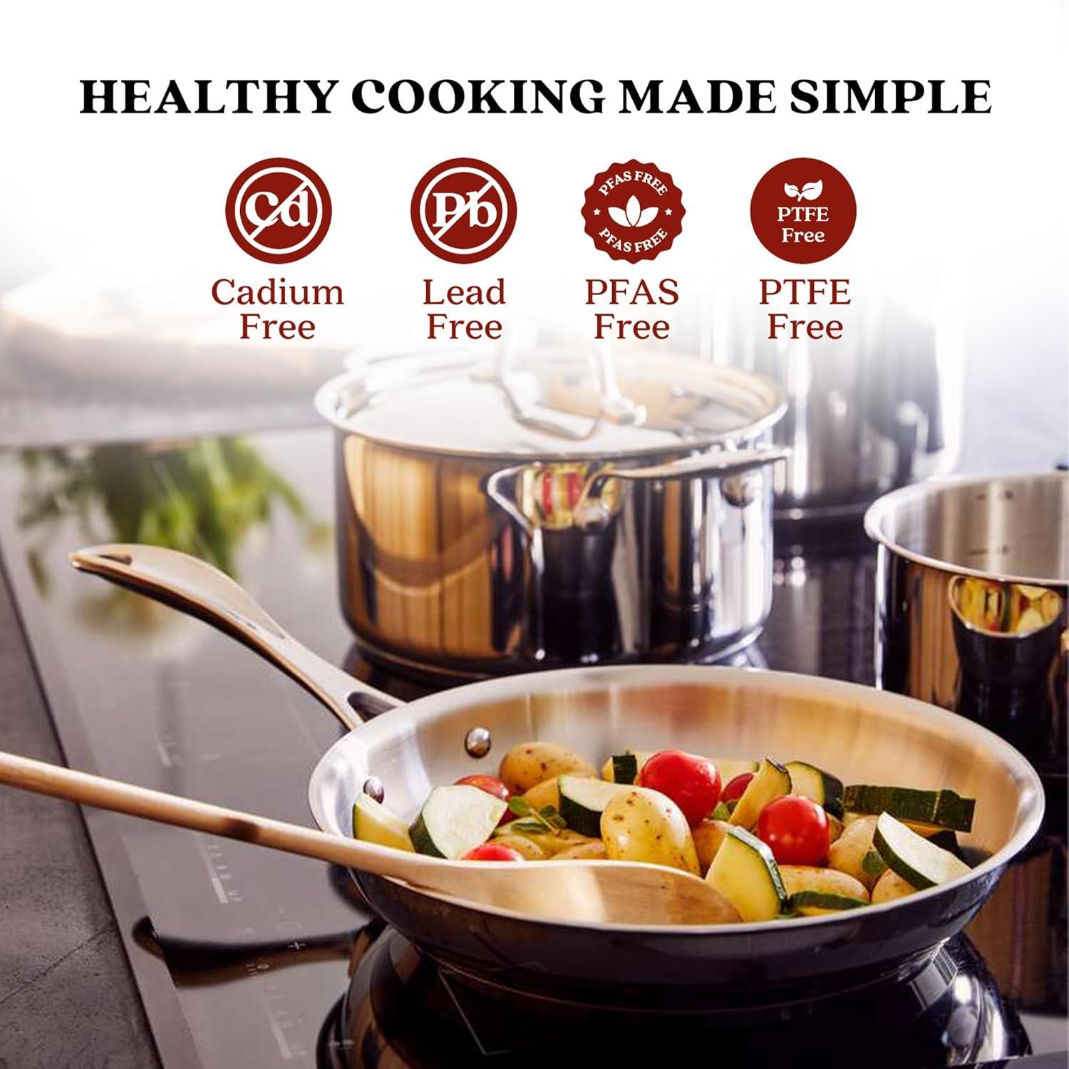 Alva Alva Chef Premium Stainless Steel Frying Pan Skillet