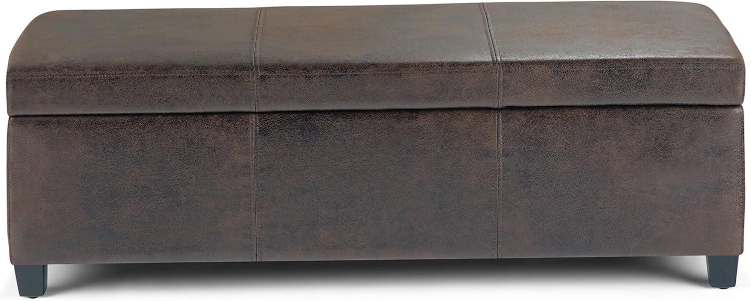 Avalon Faux Leather Ottoman