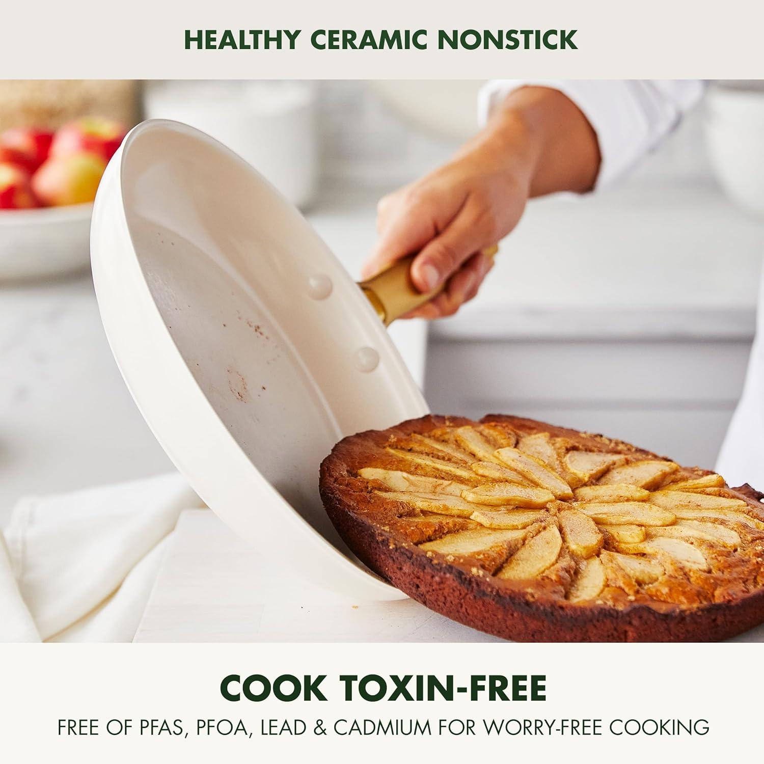 GreenPan Reserve Healthy Ceramic Nonstick, 8", 10" And 12" Frypan Set