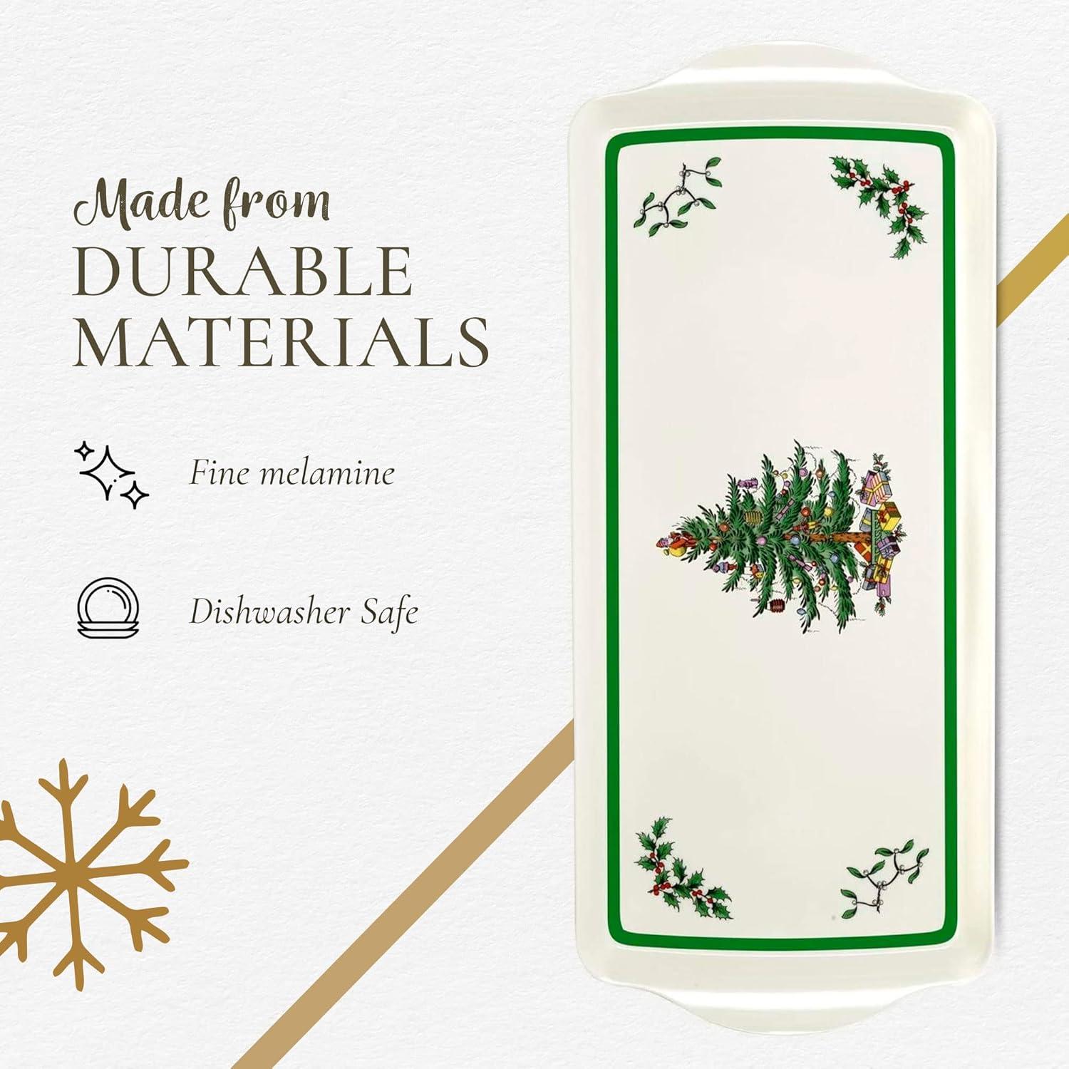 Pimpernel Christmas Tree Melamine Sandwich Tray