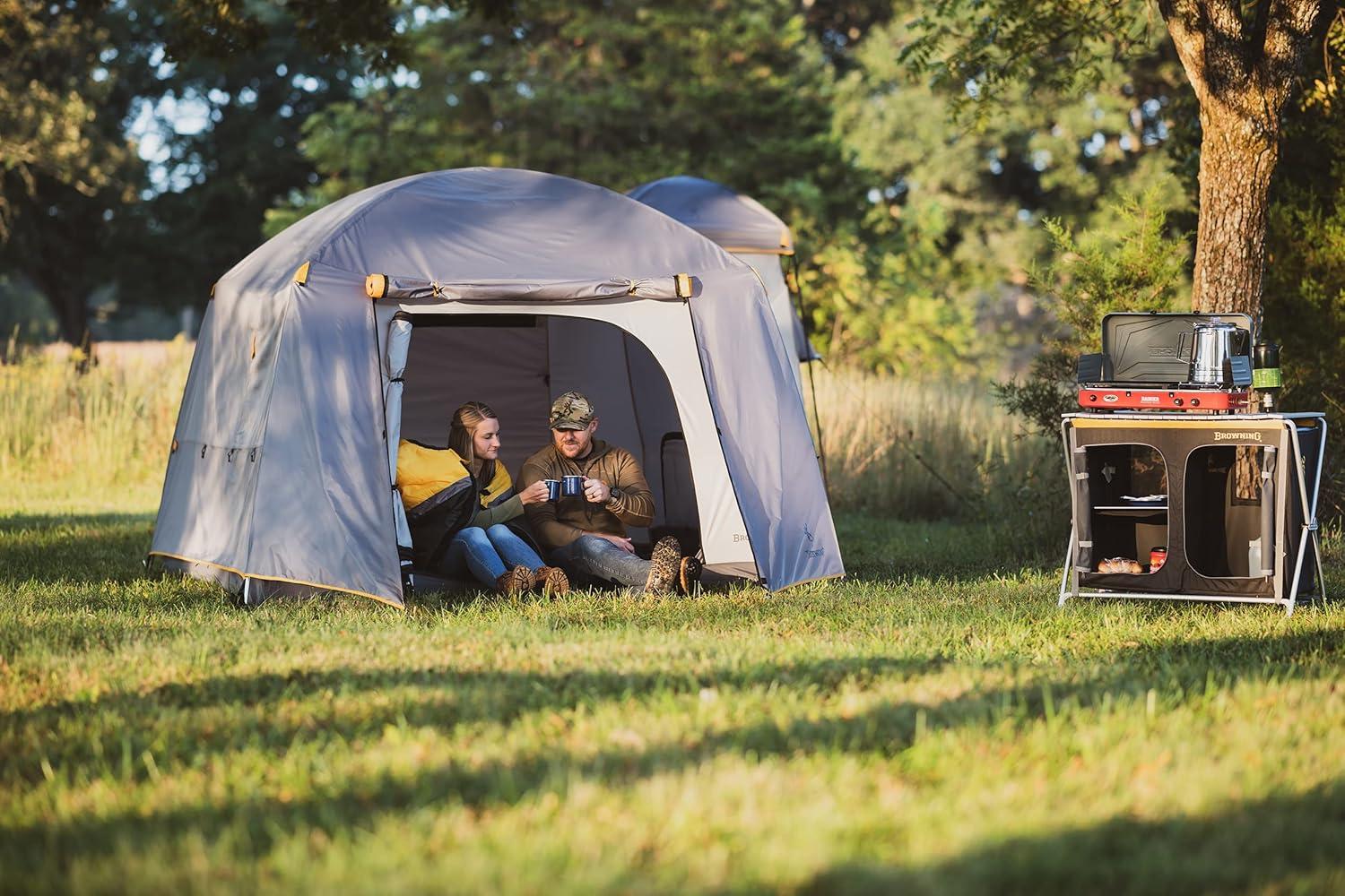 Browning Glacier 4-Person Gray and White Tent