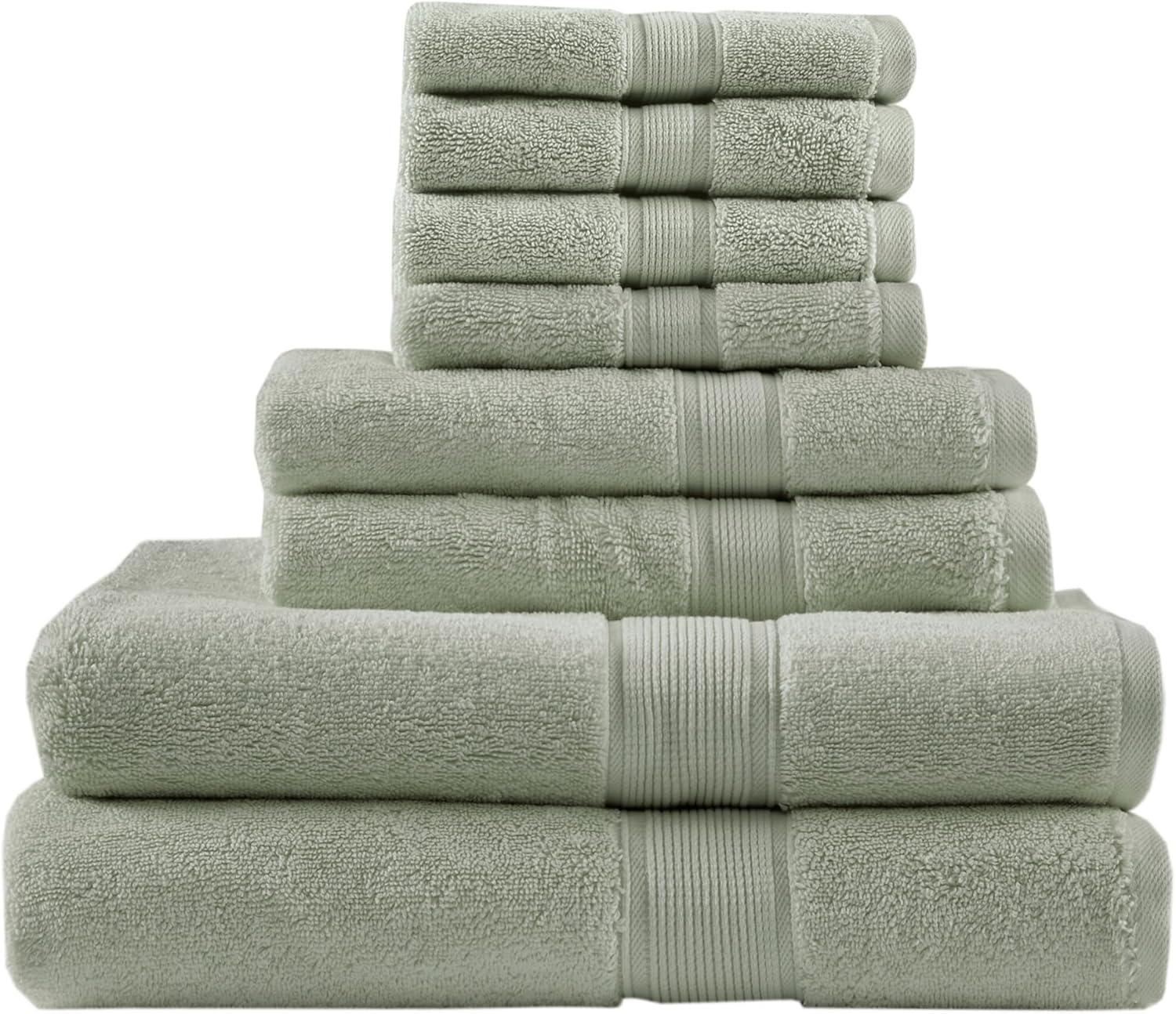 8pc Cotton Bath Towel Set