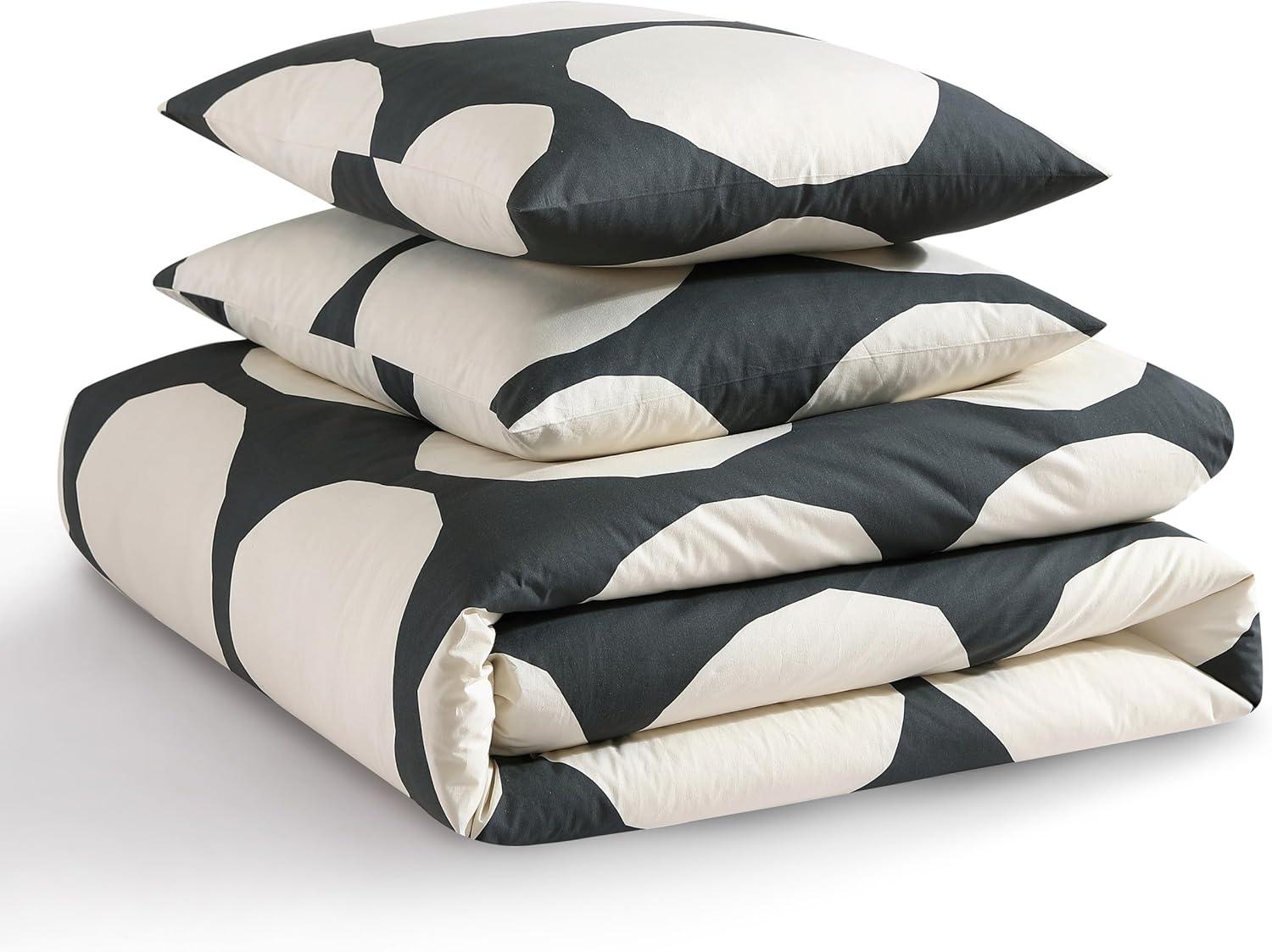 Marimekko Kivet Grey Cotton Duvet Cover Set