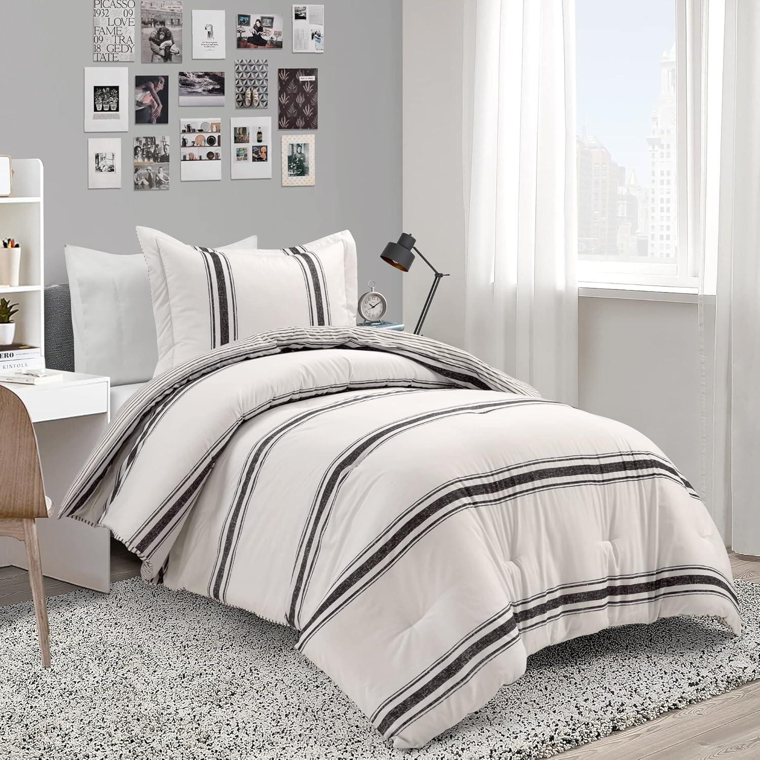 Farmhouse Standard Cotton Reversible Comforter Set