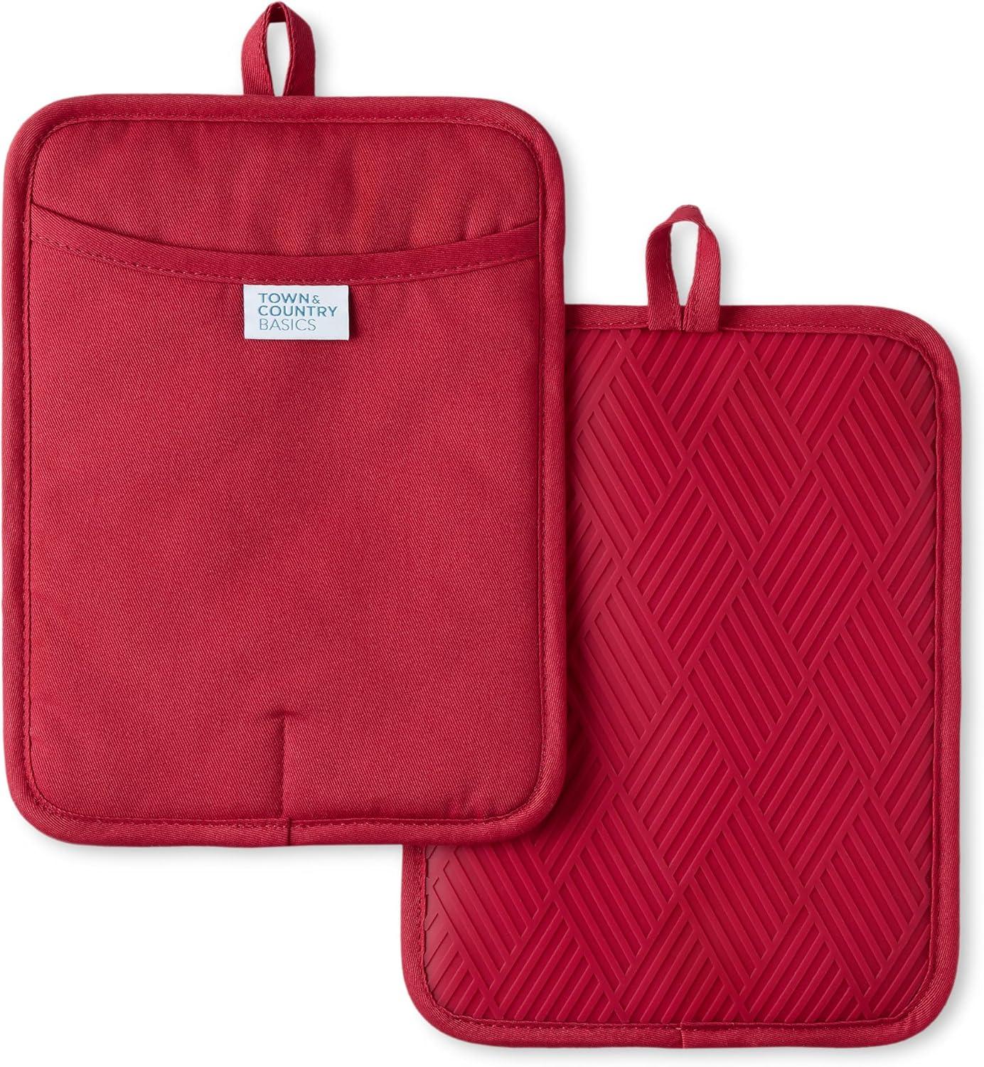 Town & Country Living Town & Country Living Basket Weave Potholder Set (Set of 2)