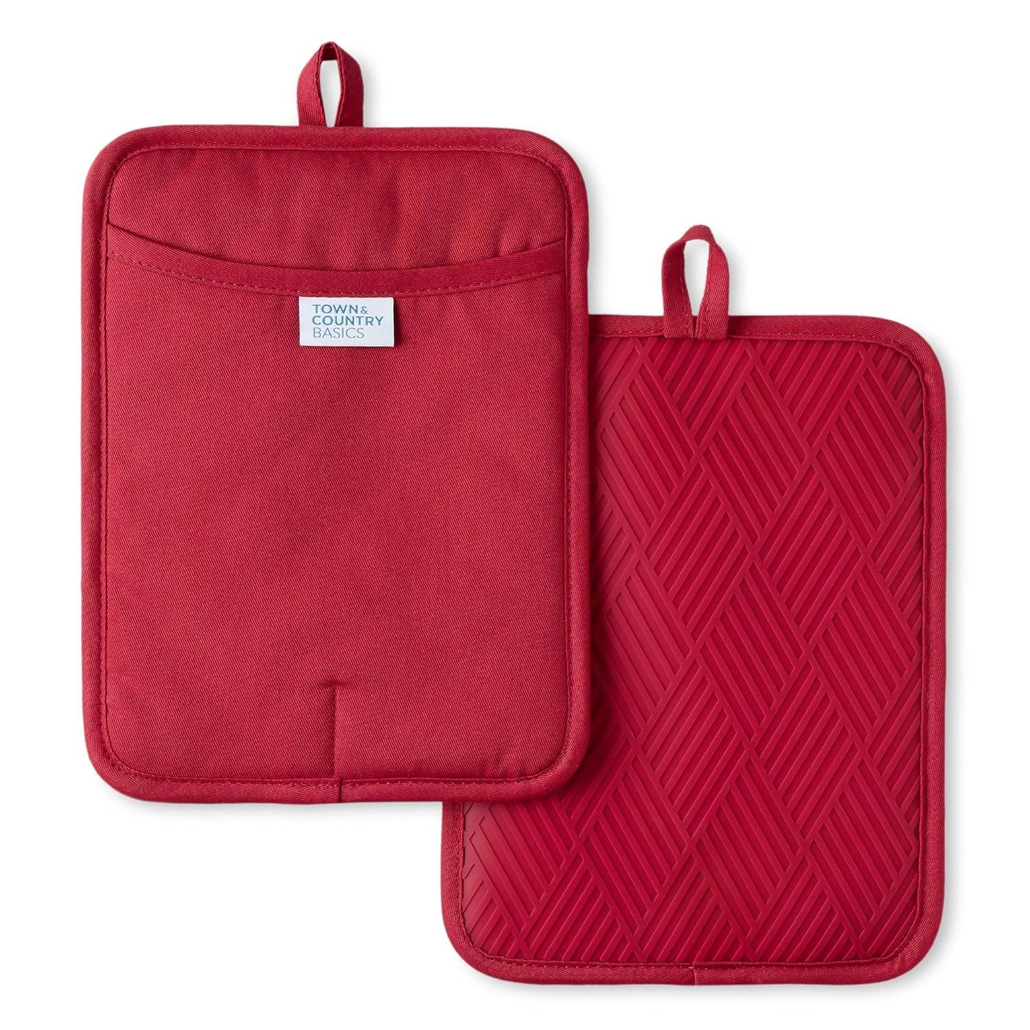 Town & Country Living Town & Country Living Basket Weave Potholder Set (Set of 2)