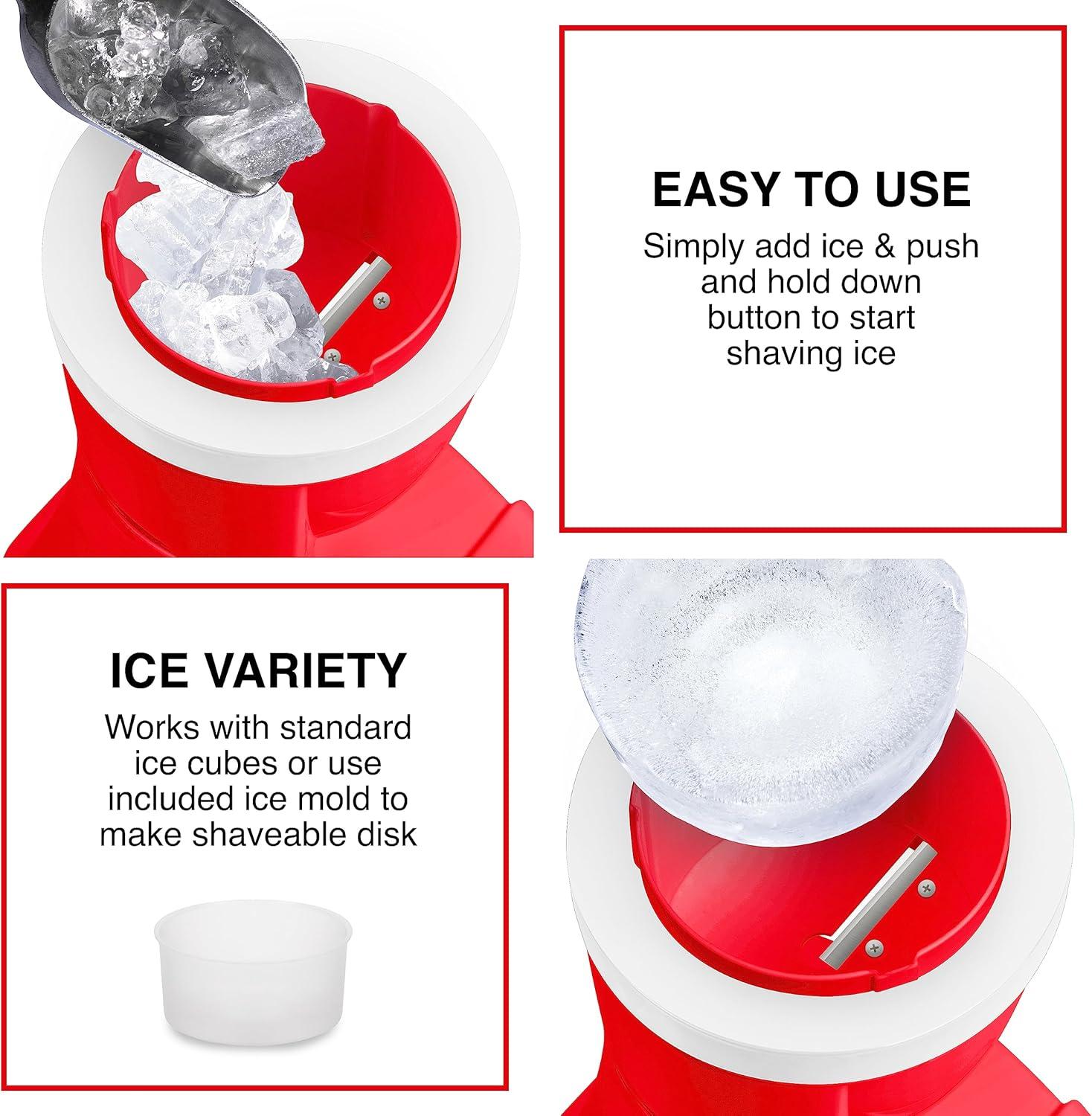 Coca-Cola CKESHVICE2CR Electric Shaved Ice & Snow Cone Maker