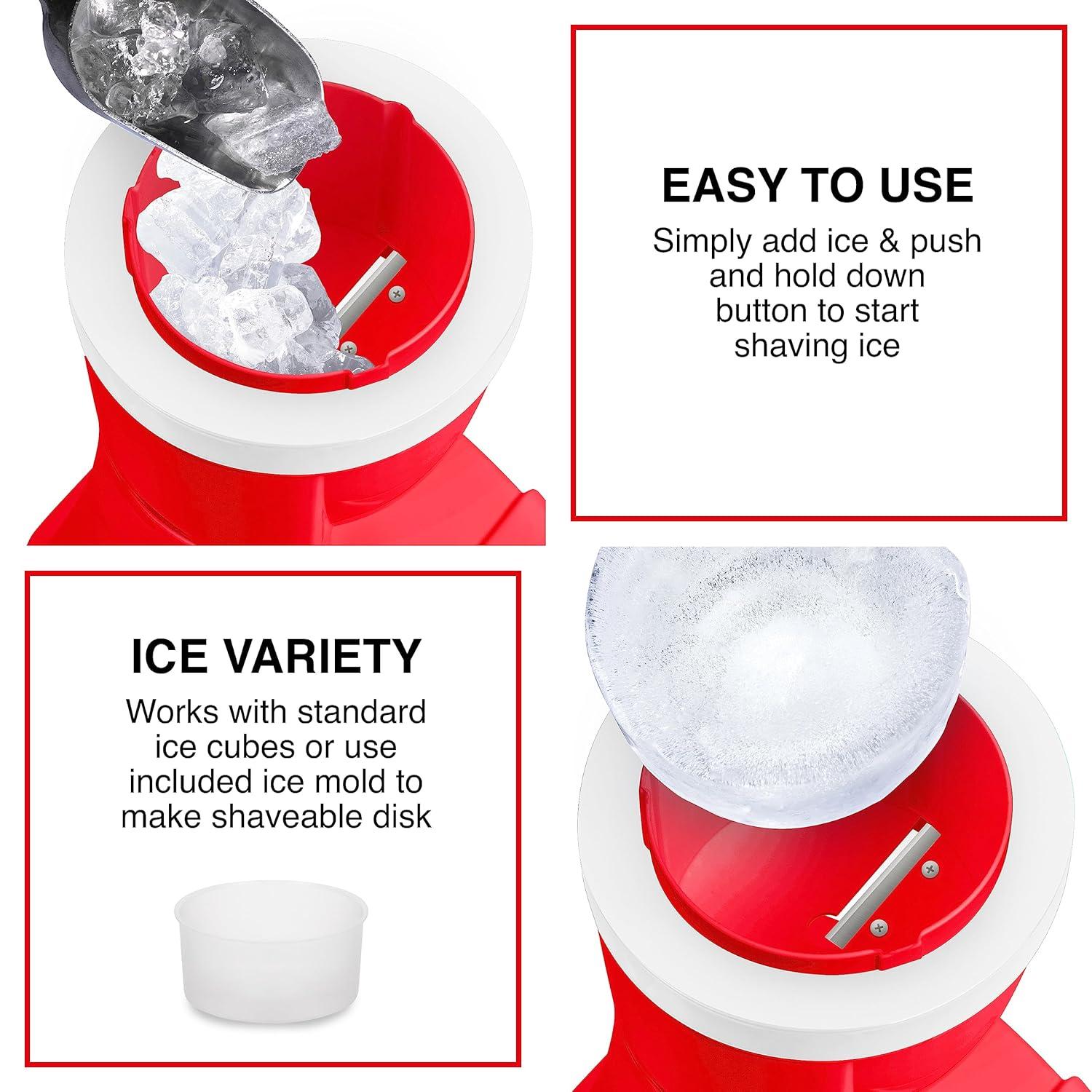 Coca-Cola CKESHVICE2CR Electric Shaved Ice & Snow Cone Maker