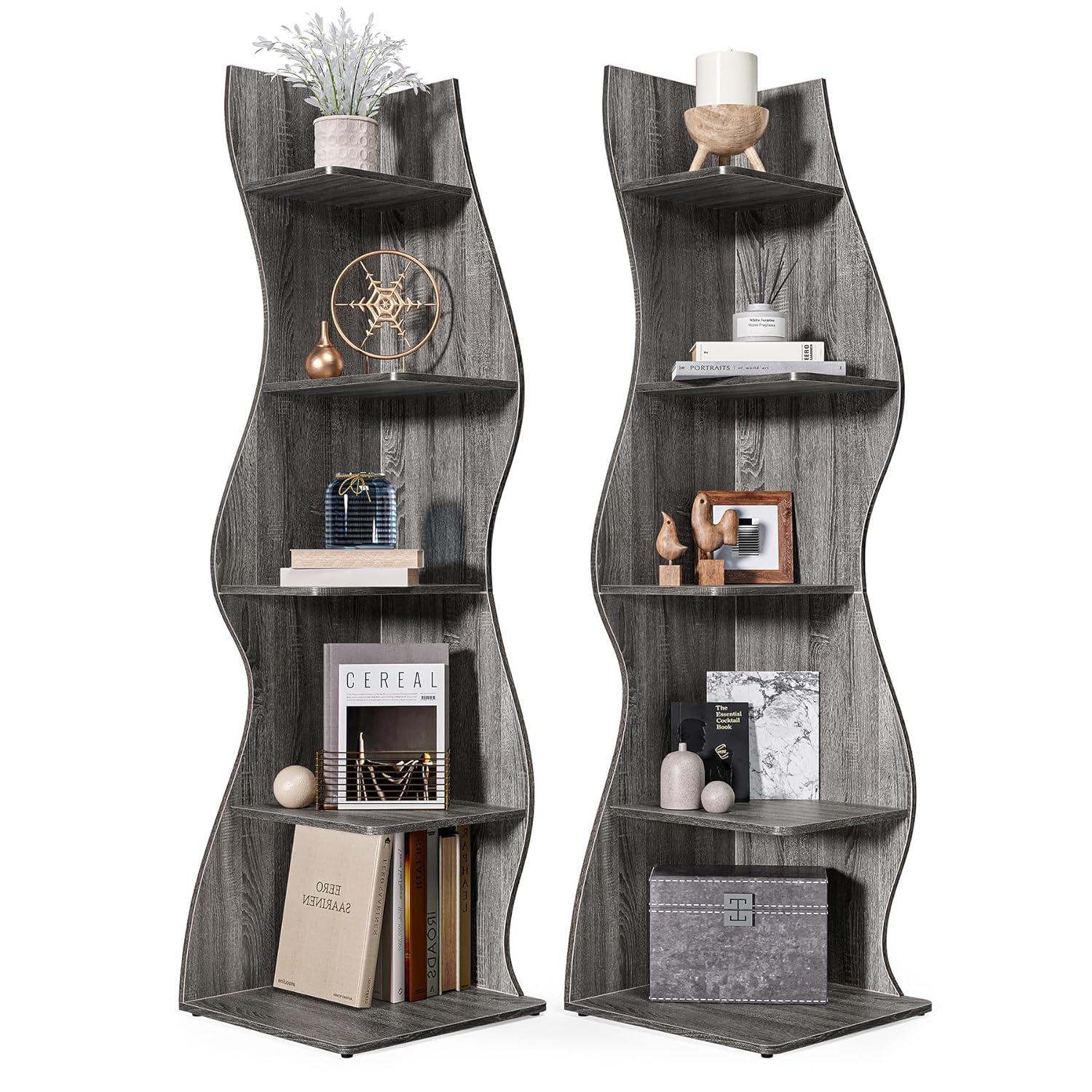Millwood Pines Arhab Corner Bookcase