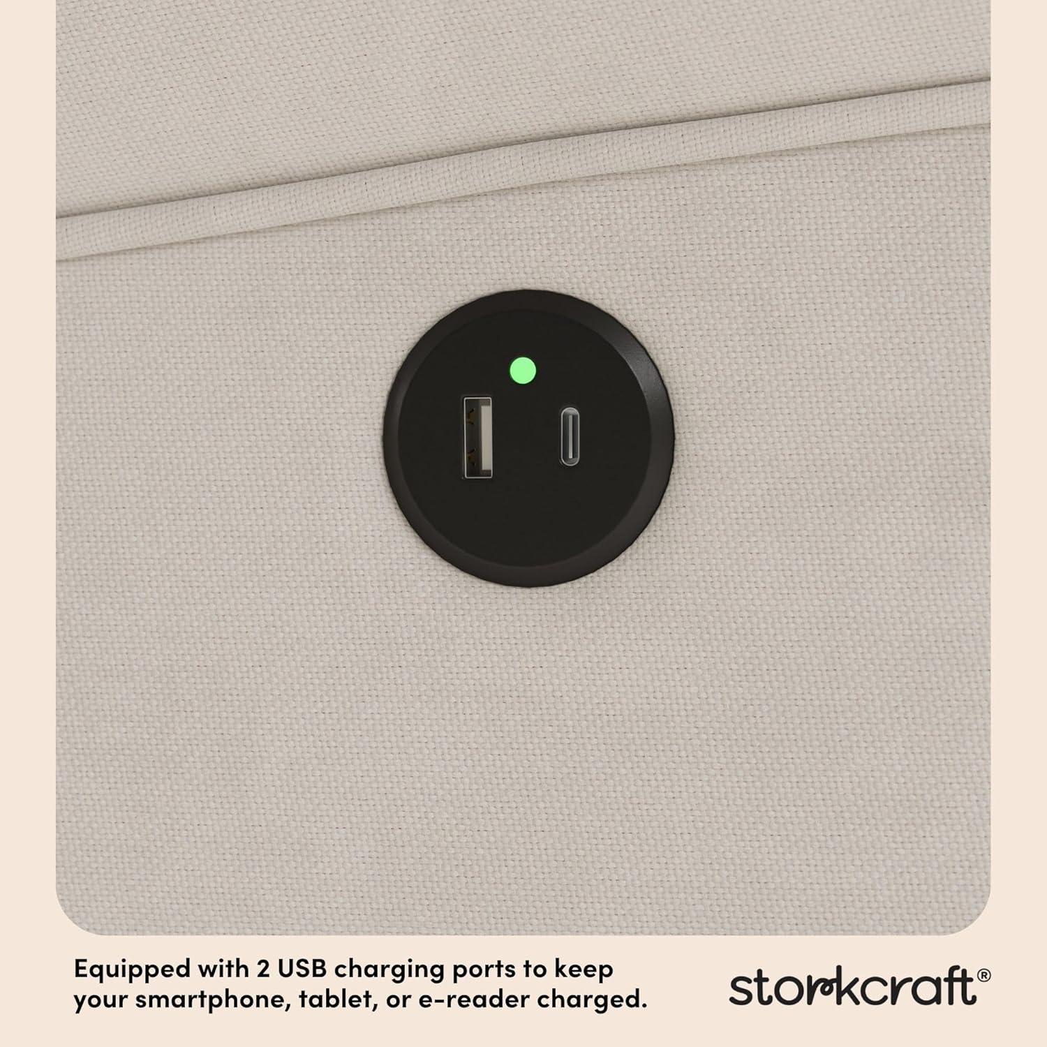 Serenity Swivel Reclining Glider with USB