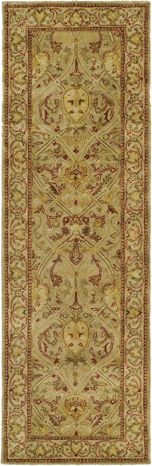 Persian Legend PL819 Hand Tufted Runner Traditional Runner Rug - Moss/Beige - 2' 6" X 10' - Safavieh.