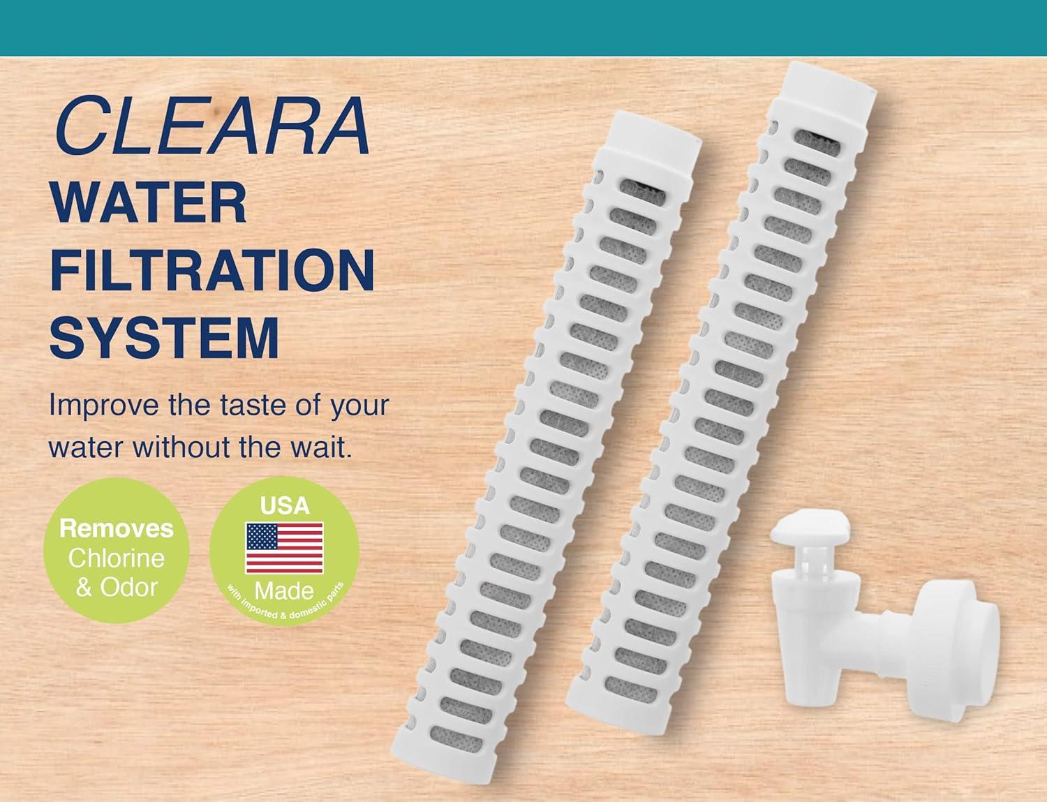 Arrow Cleara Water Filtration System Replacement Filters (2 Filters & 1 Spigot)
