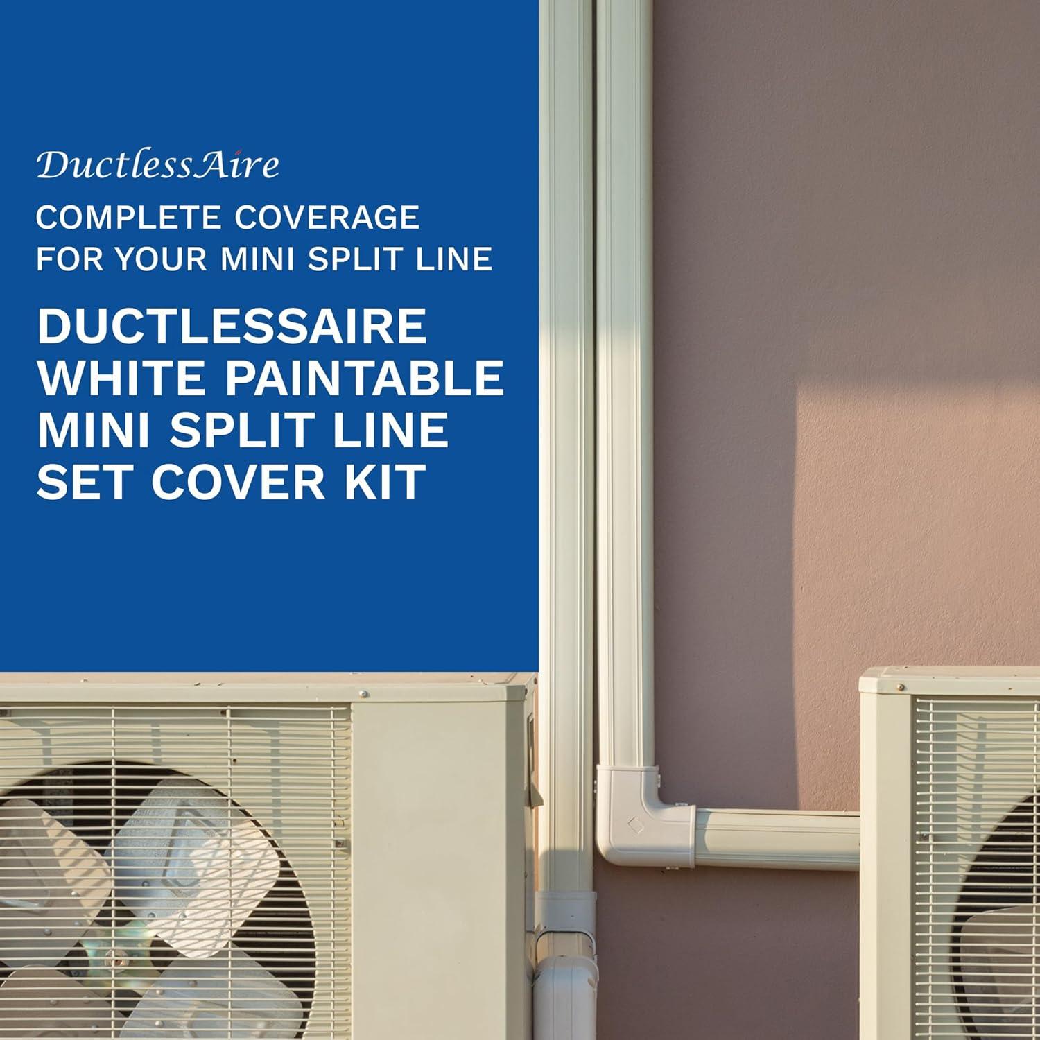 3 in. x 7.5 ft. Cover Kit for Air Conditioner and Heat Pump Line Sets - Ductless Mini Split or Central