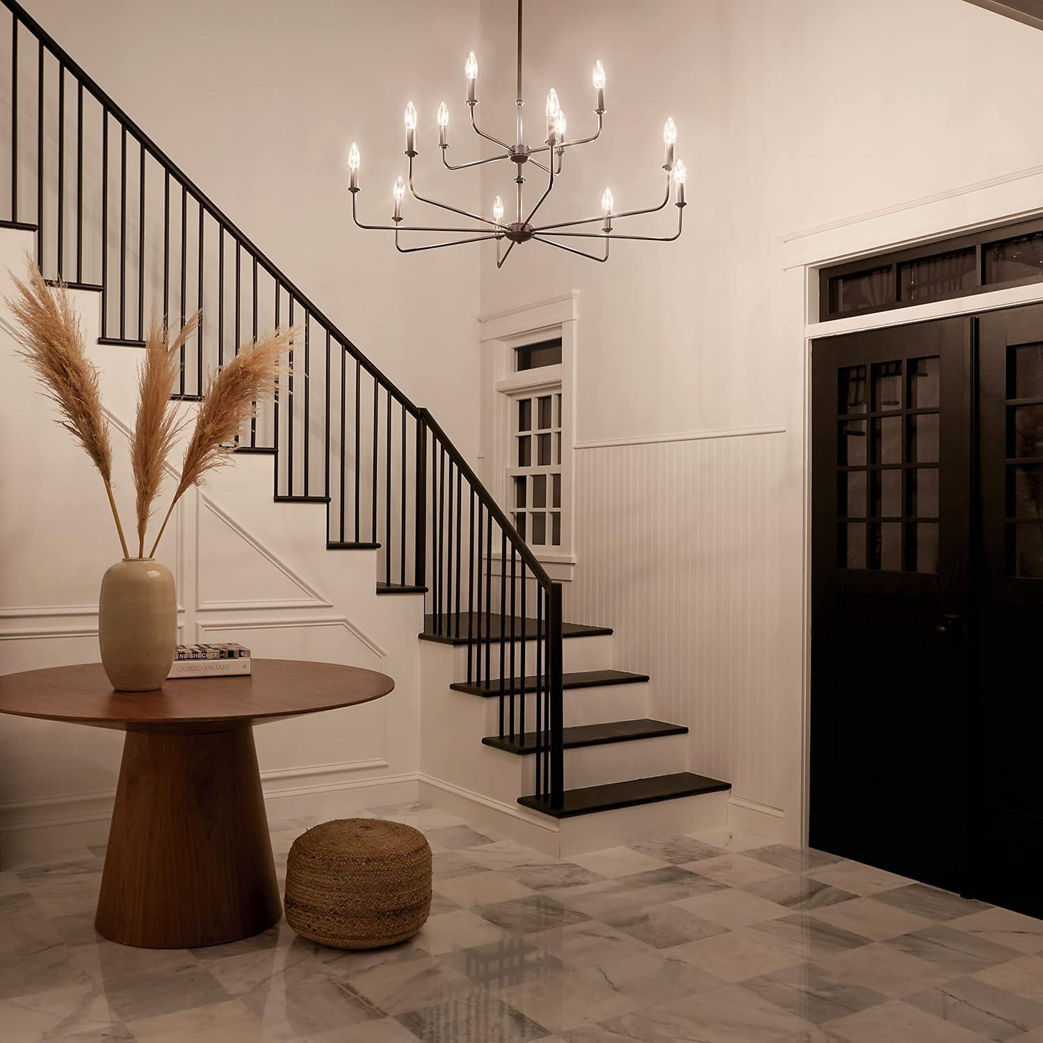 12 - Light Dimmable Classic / Traditional Chandelier