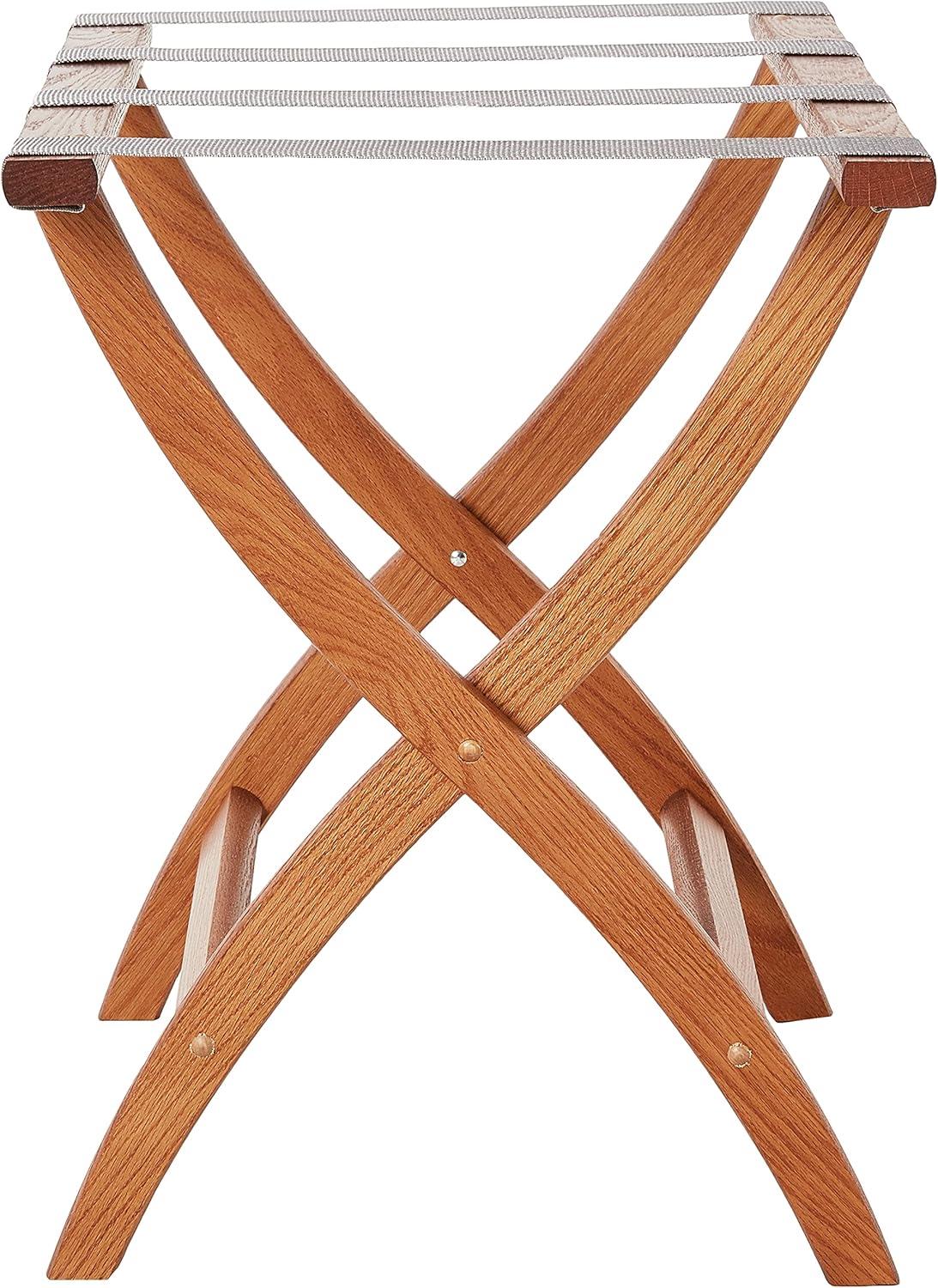 Folding Oak,Wood Luggage Rack