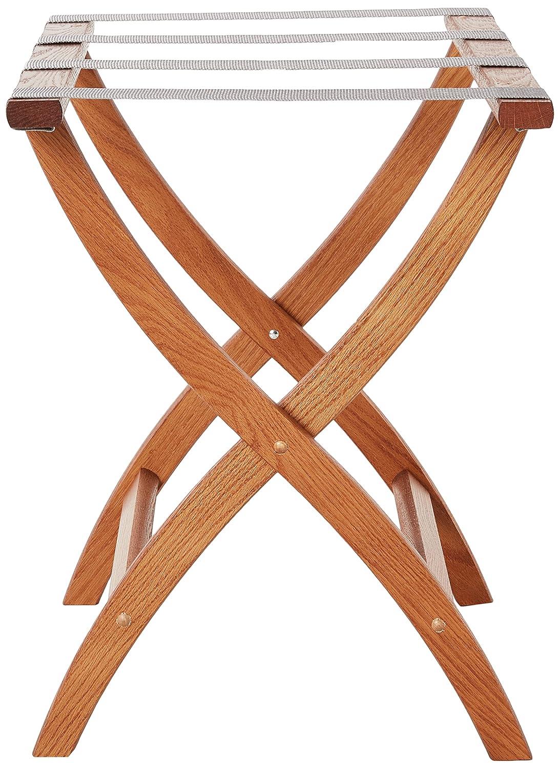 Folding Oak,Wood Luggage Rack