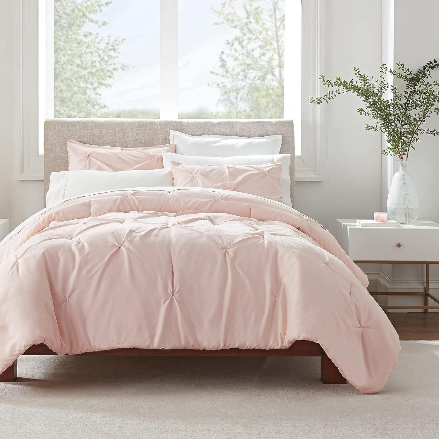 Serta Simply Clean Pleated Comforter Set