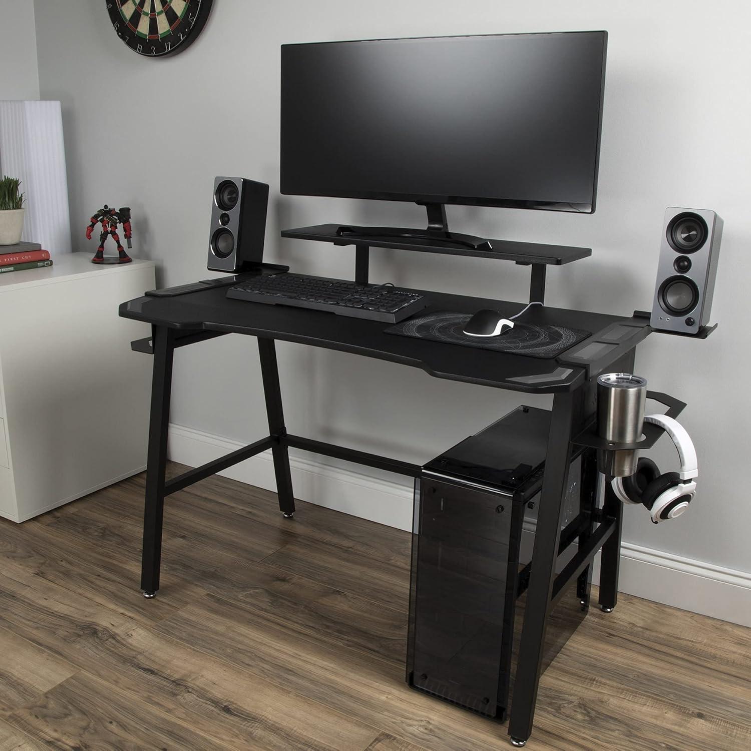 RESPAWN 1010 Gaming Computer Desk, in Gray (RSP-1010-GRY)