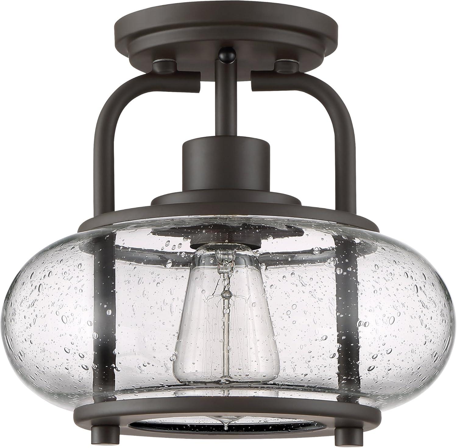 Quoizel Lighting Trilogy 1 - Light Semi-Flush Mount in  Old Bronze