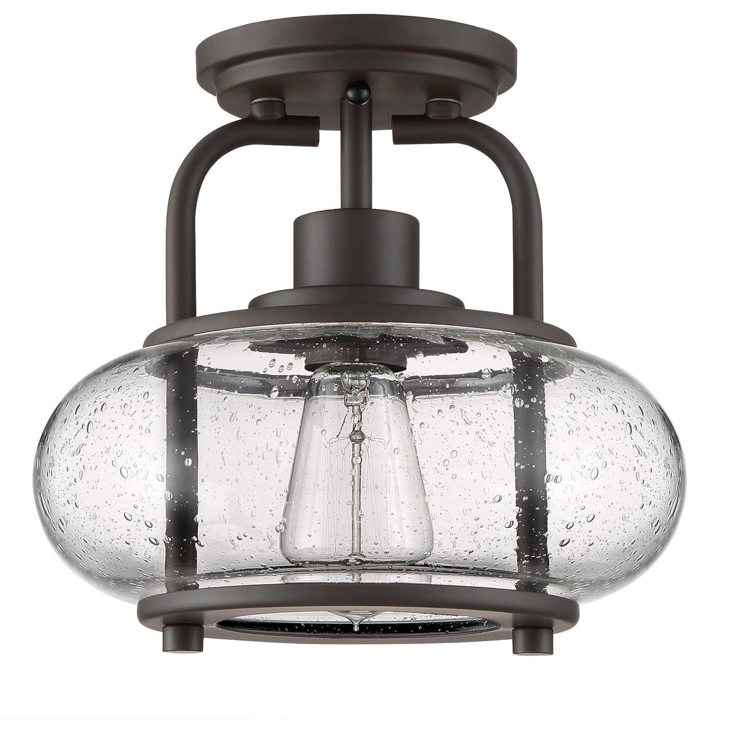 Quoizel Lighting Trilogy 1 - Light Semi-Flush Mount in  Brushed Nickel