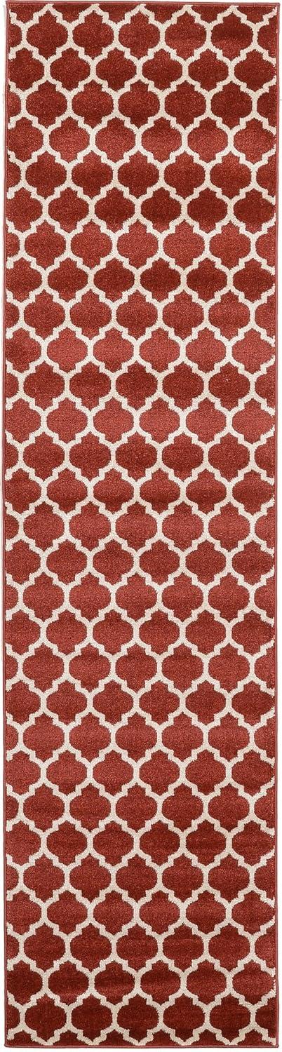 Trellis Philadelphia Red/Beige 2' 7 x 10' 0 Runner Rug