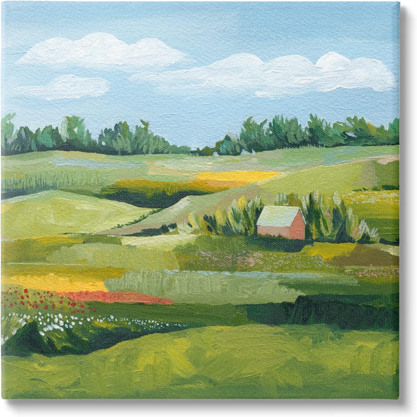 Stupell Industries " Peaceful Farmland Fields Greenery " by Grace Popp