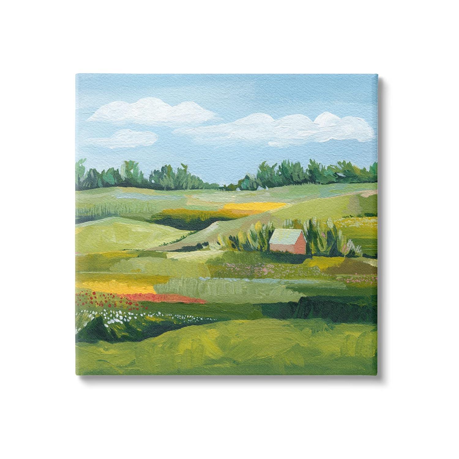 Stupell Industries " Peaceful Farmland Fields Greenery " by Grace Popp