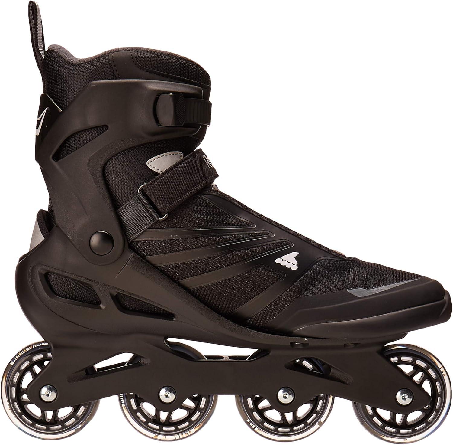 Rollerblade Zetrablade Mens Inline Skate, Black/Silver, 13